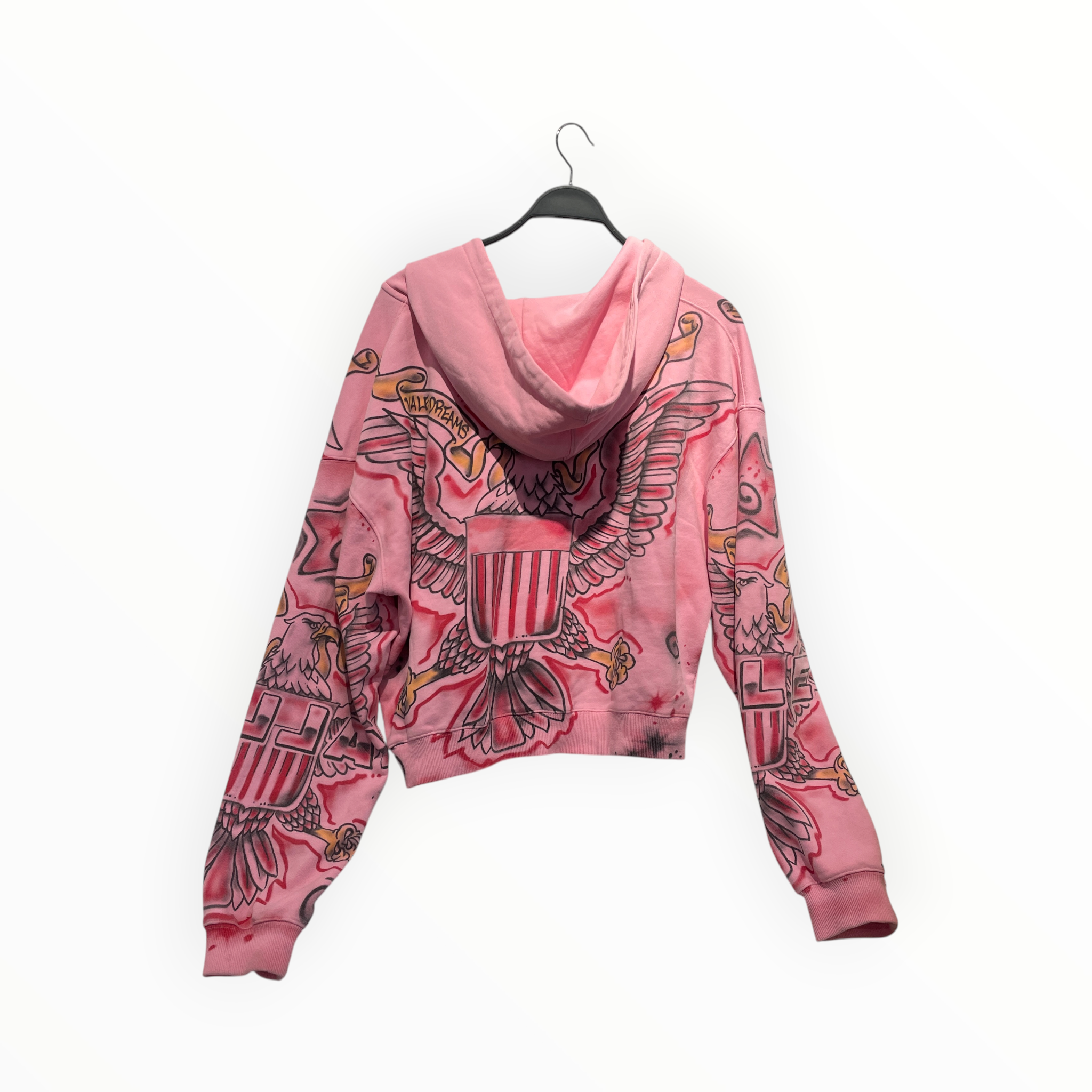 Vale/Zip Up Hoodie/S/All Over Print/Cotton/PNK/Oversize/Dipset Diplomats Flag view 2