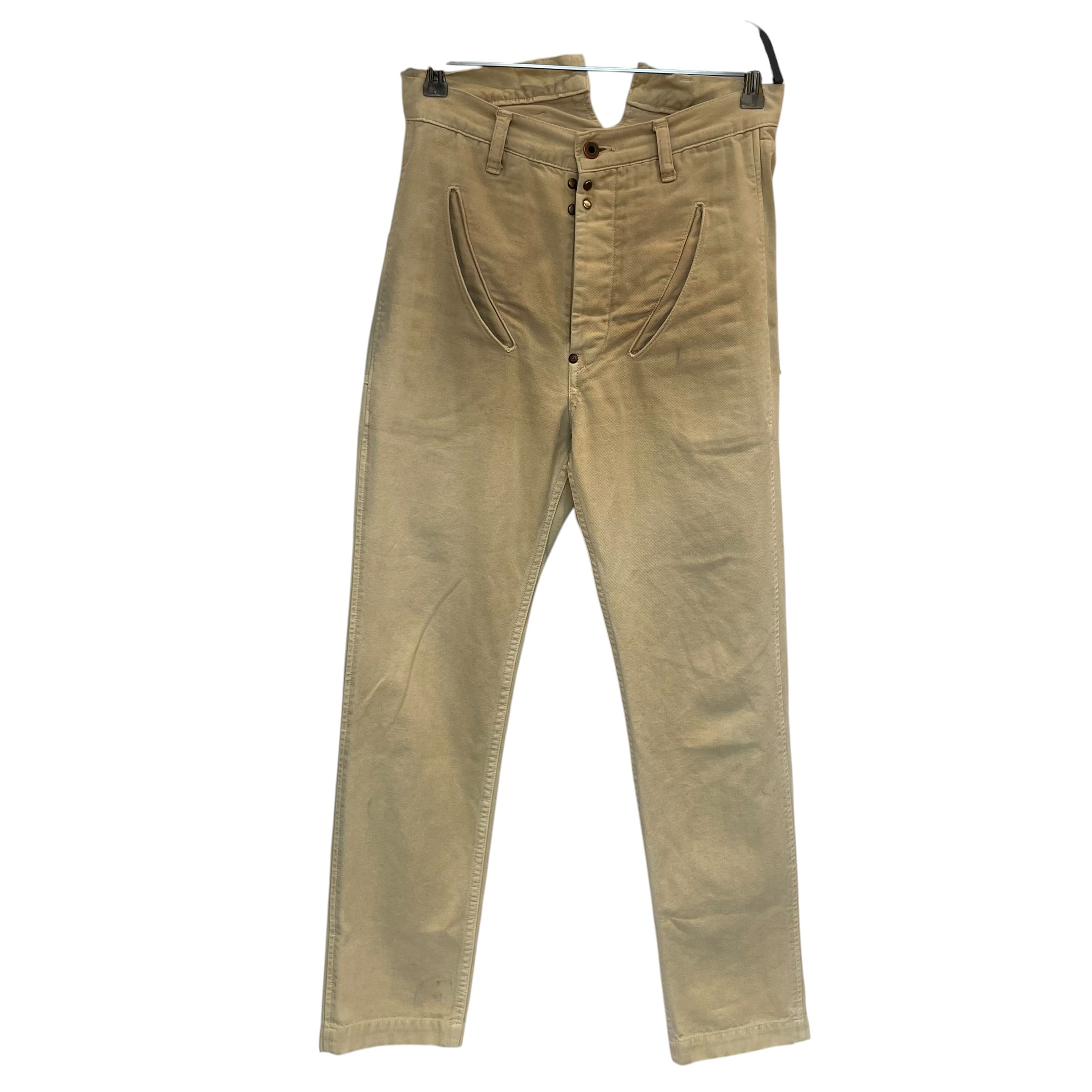 KAPITAL/Pants/Denim/BEG/kapital denim slice pkt view 1