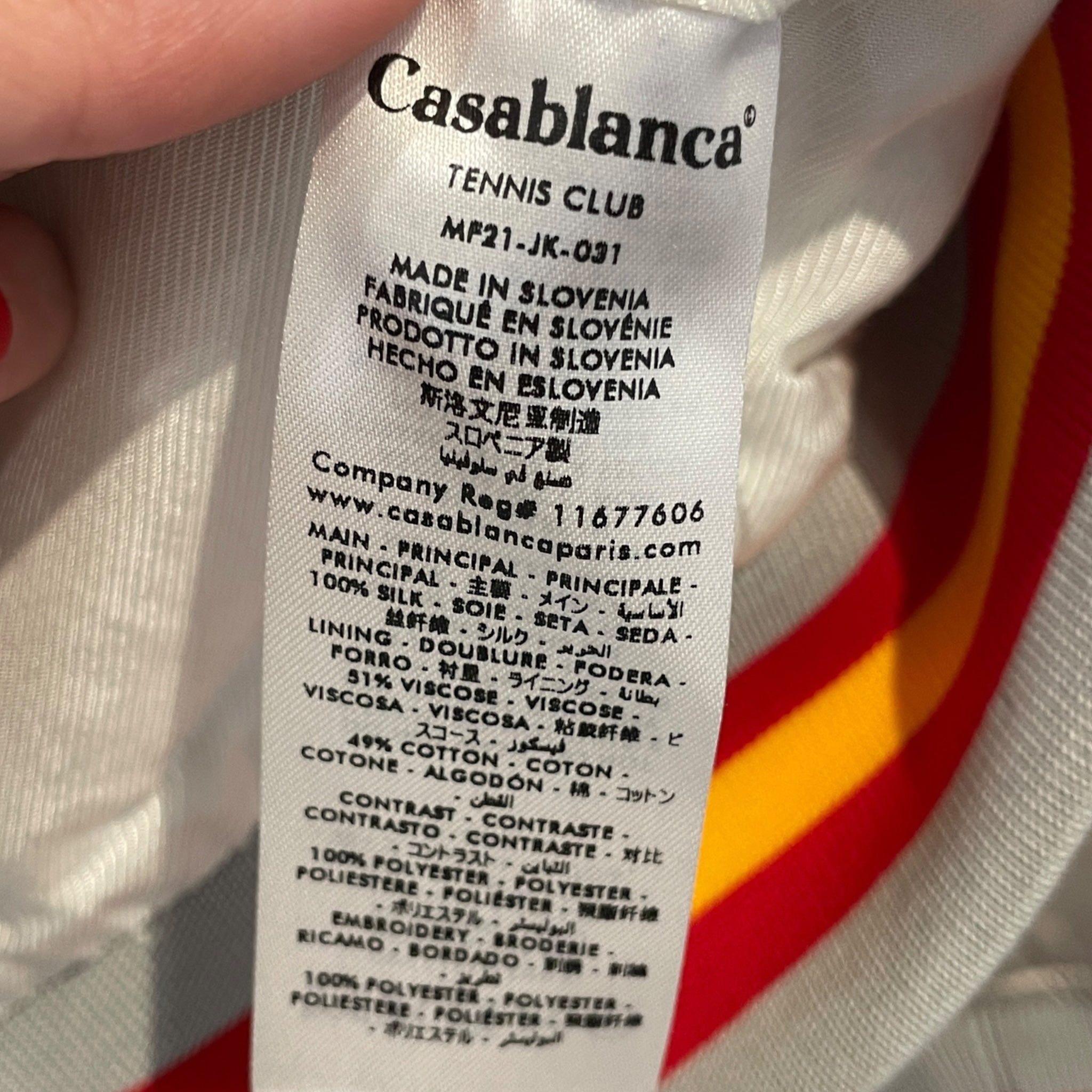 CASABLANCA/Souvenir Jkt/L/Silk/SLV/ view 4