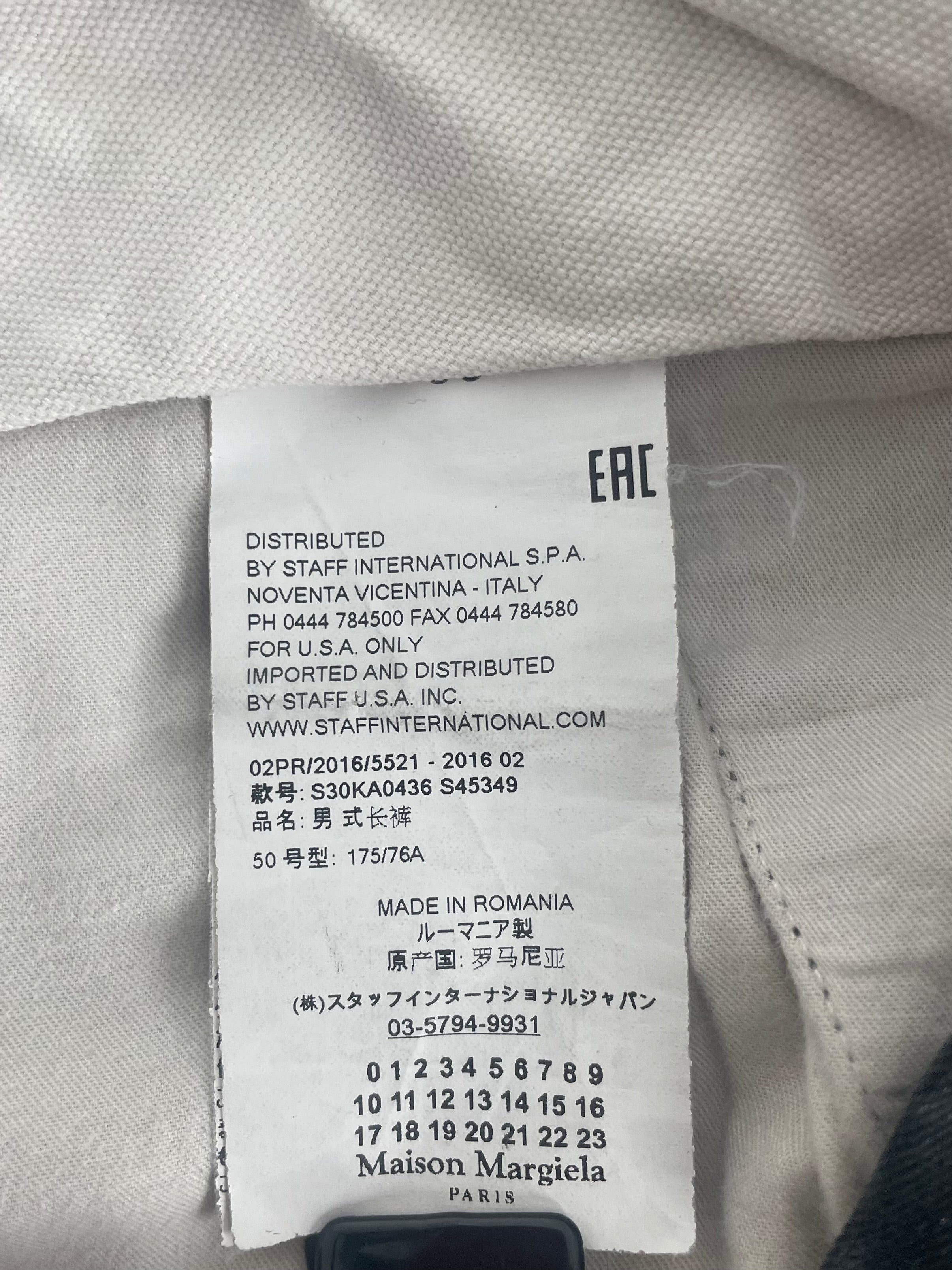 Maison Margiela/Straight Pants/50/Cotton/BLK/03 5794 9931 view 5