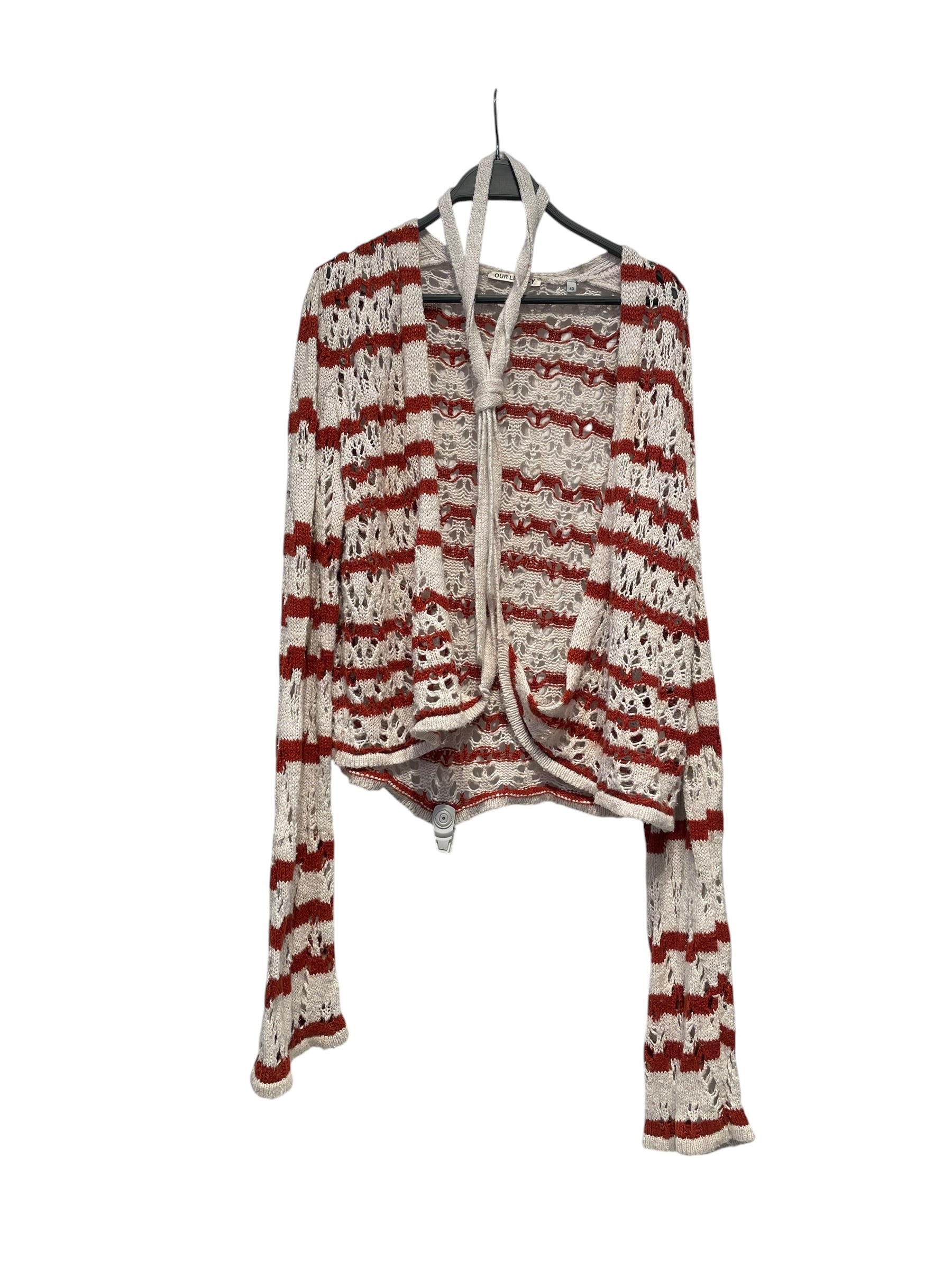 OUR LEGACY/Cut & Sew/40/ORN/Wrap Knit Top in Zig Zag Strip view 1