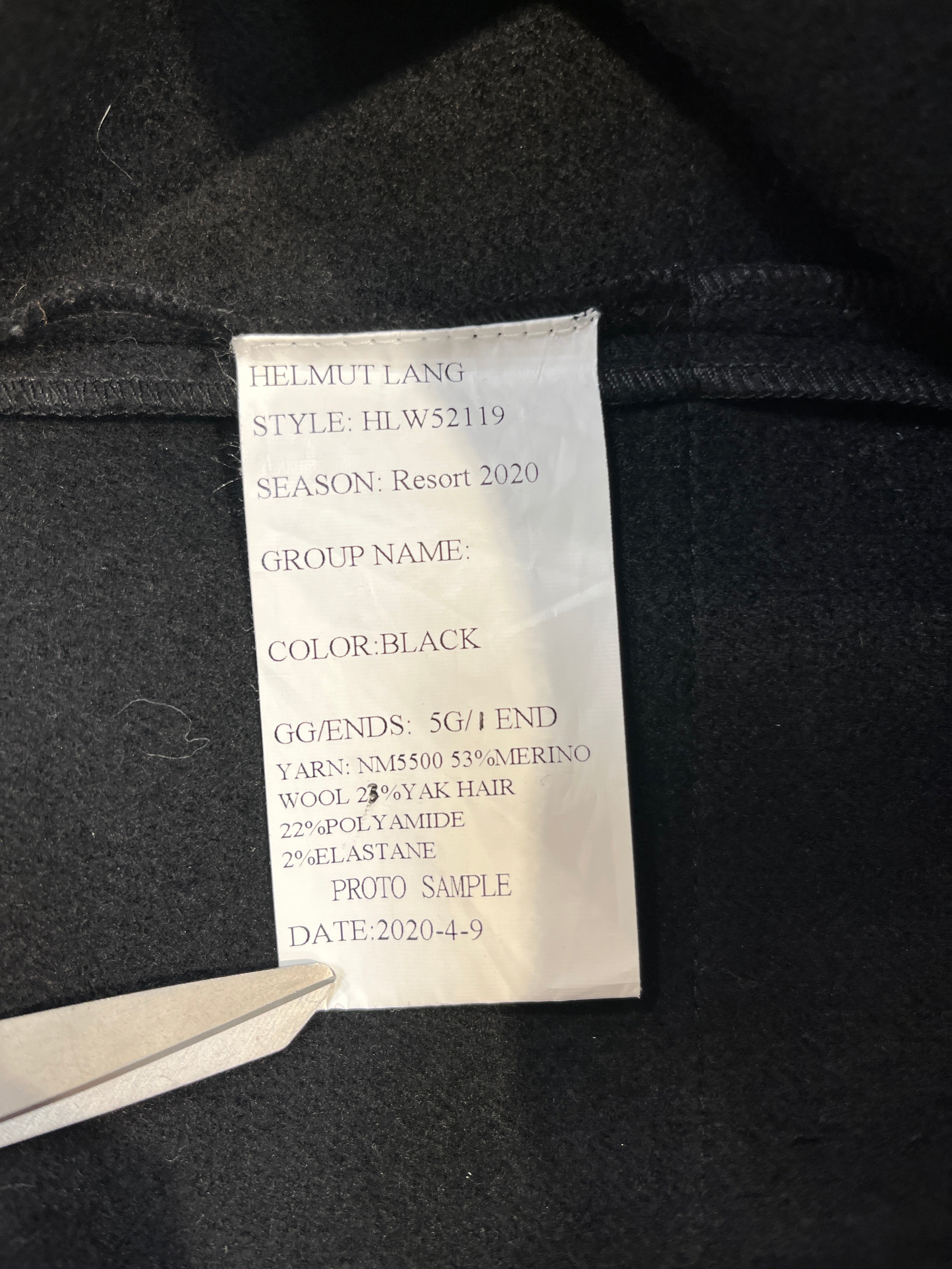 Helmut Lang/Fleece Vest/L/Wool/BLK/Utility/BULLETPROOF VELCRO VEST view 4