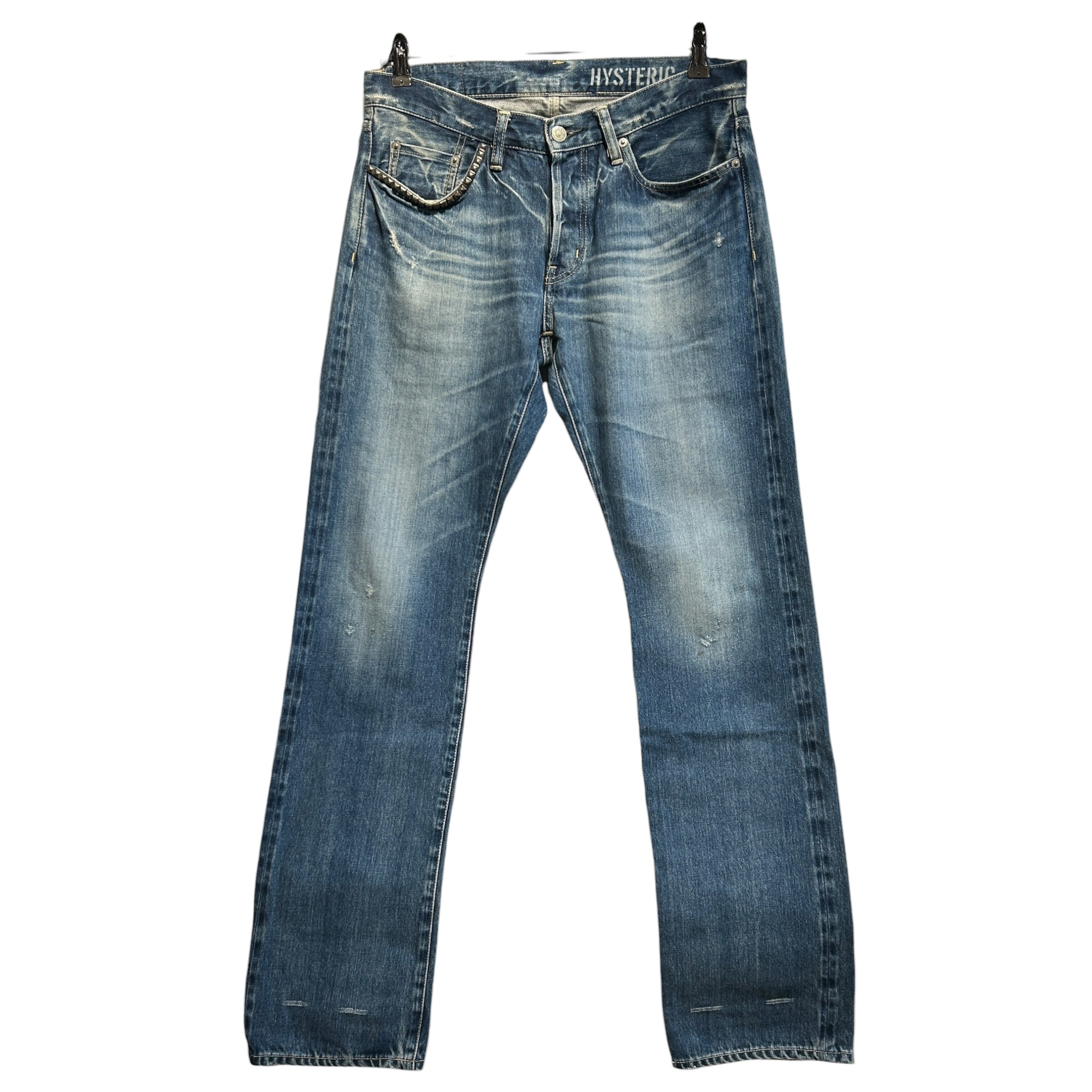 HYSTERIC GLAMOUR/Pants/32/Cotton/IDG/Studs Right Pocket view 1