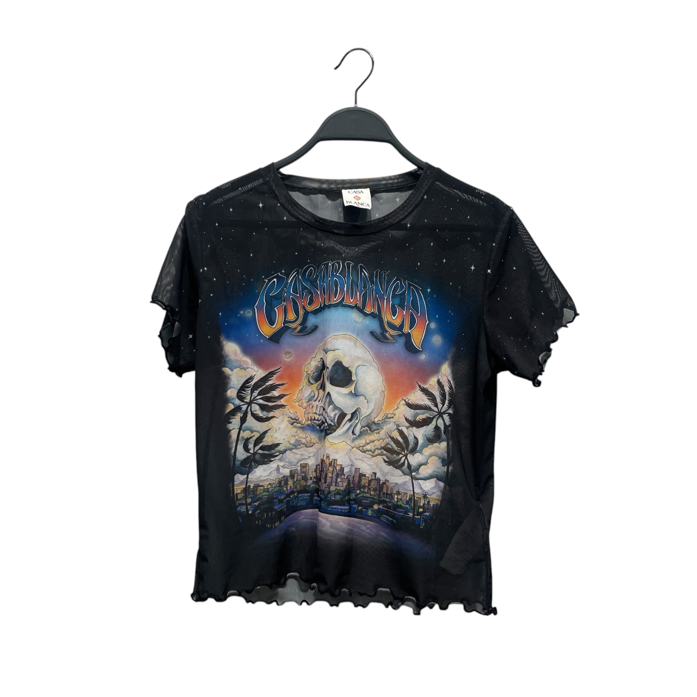 CASABLANCA/T-Shirt/XL/Cotton/BLK/la premonition mesh view 1