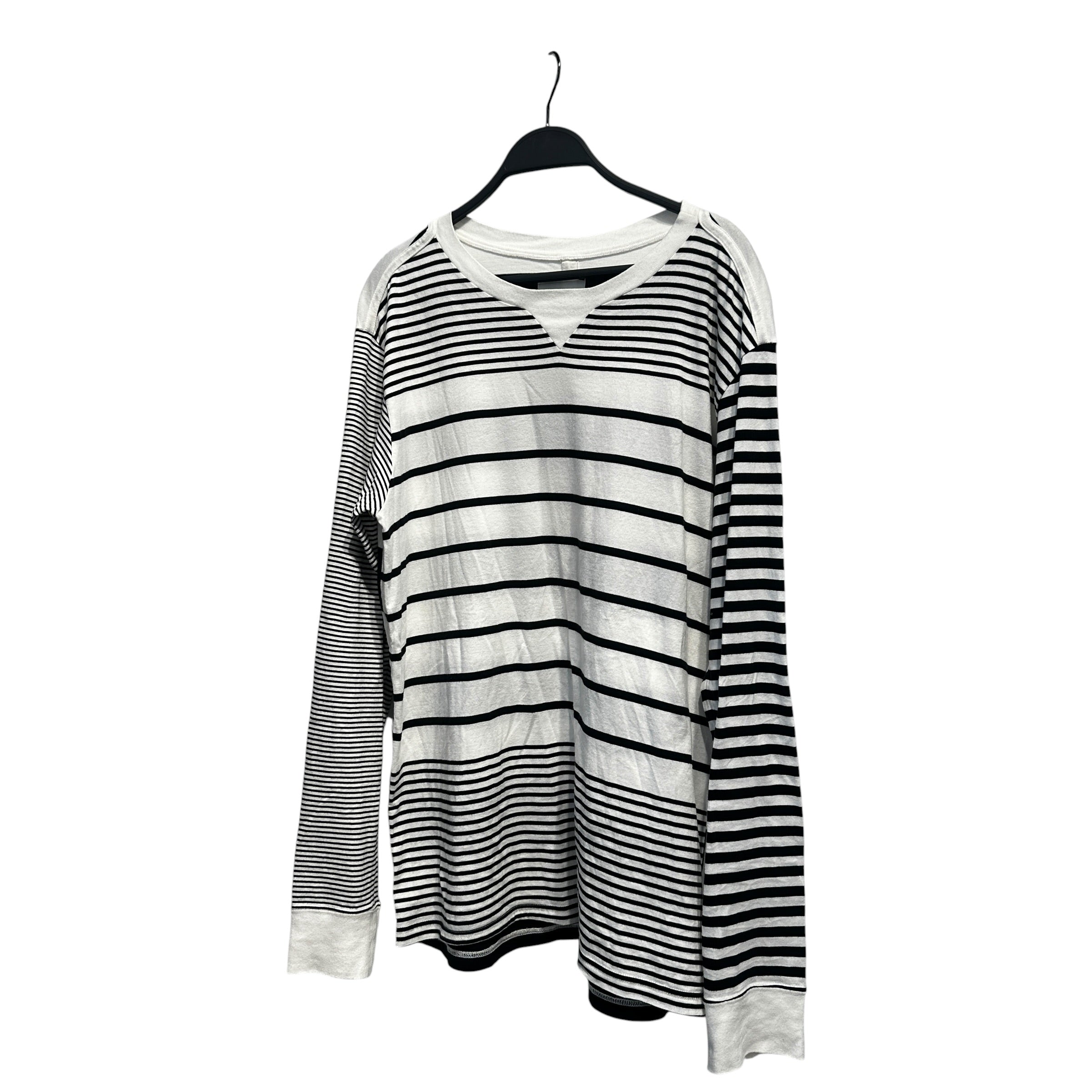 TAKAHIROMIYASHITA TheSoloist./LS T-Shirt/52/Cotton/WHT/Stripe/stripes view 1