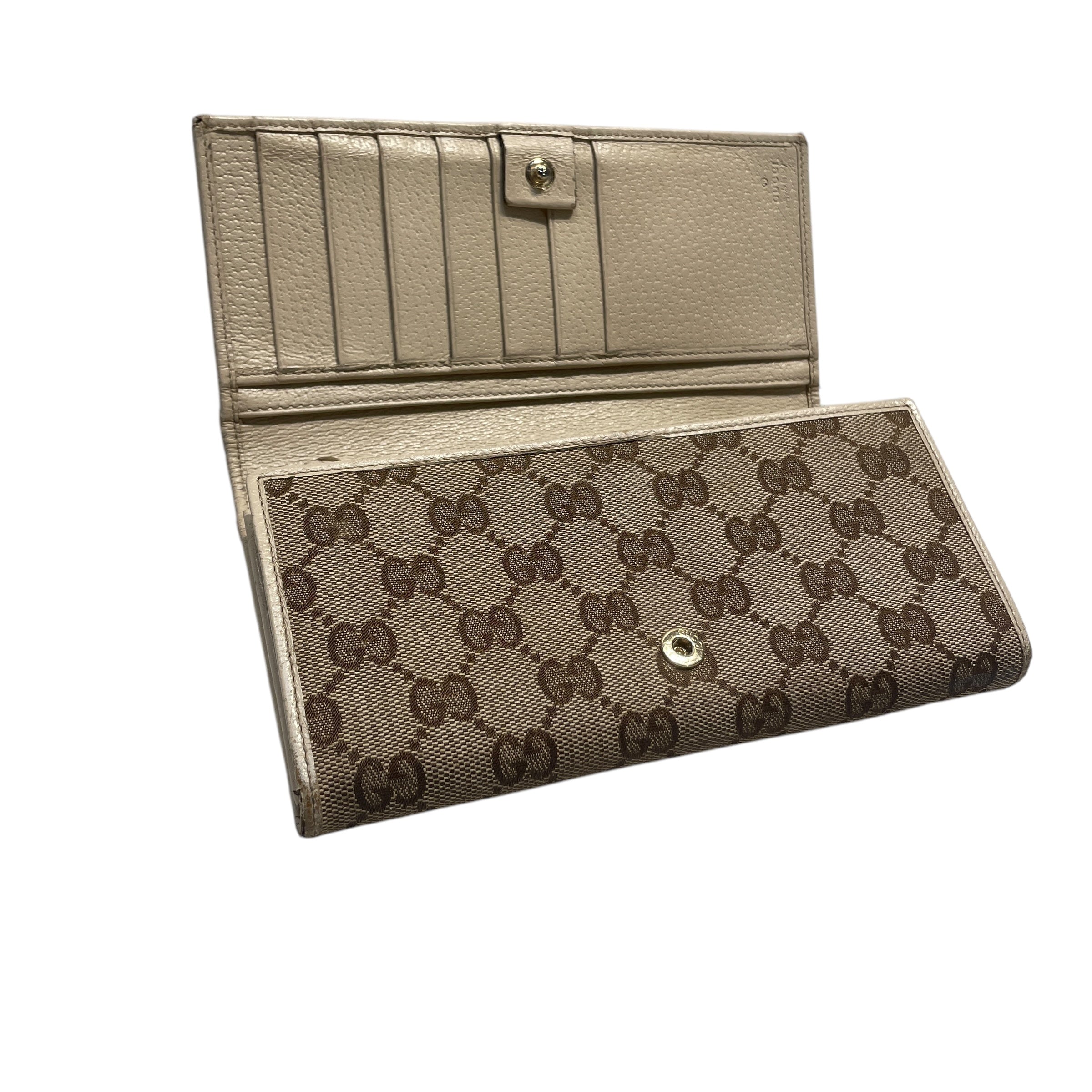 GUCCI/Long Wallet/Monogram/Cotton/BRW/GUCCI GG WALLET BAG W CHAIN view 4