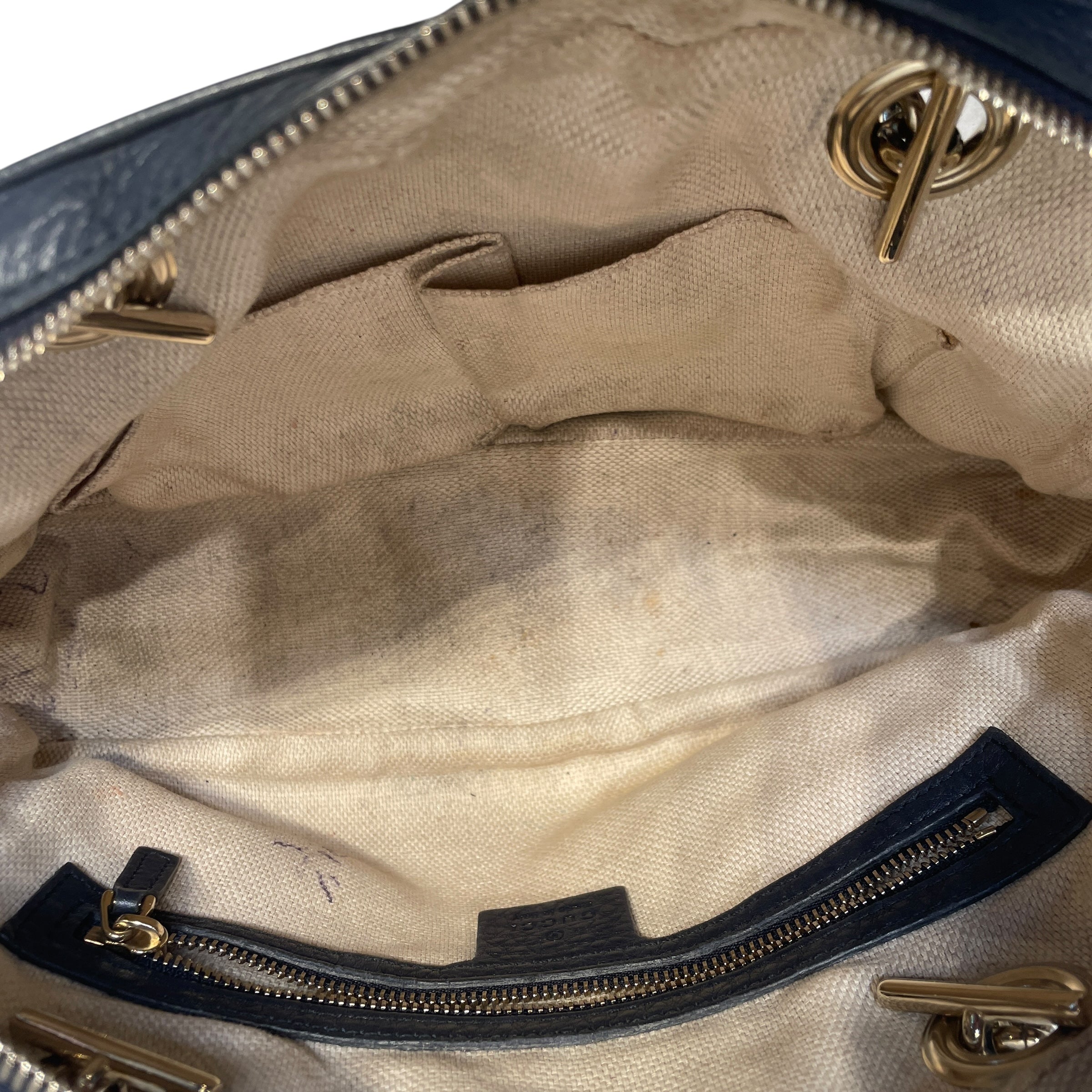 GUCCI/Bag/Leather/NVY/SOHO CROSS BODY view 4