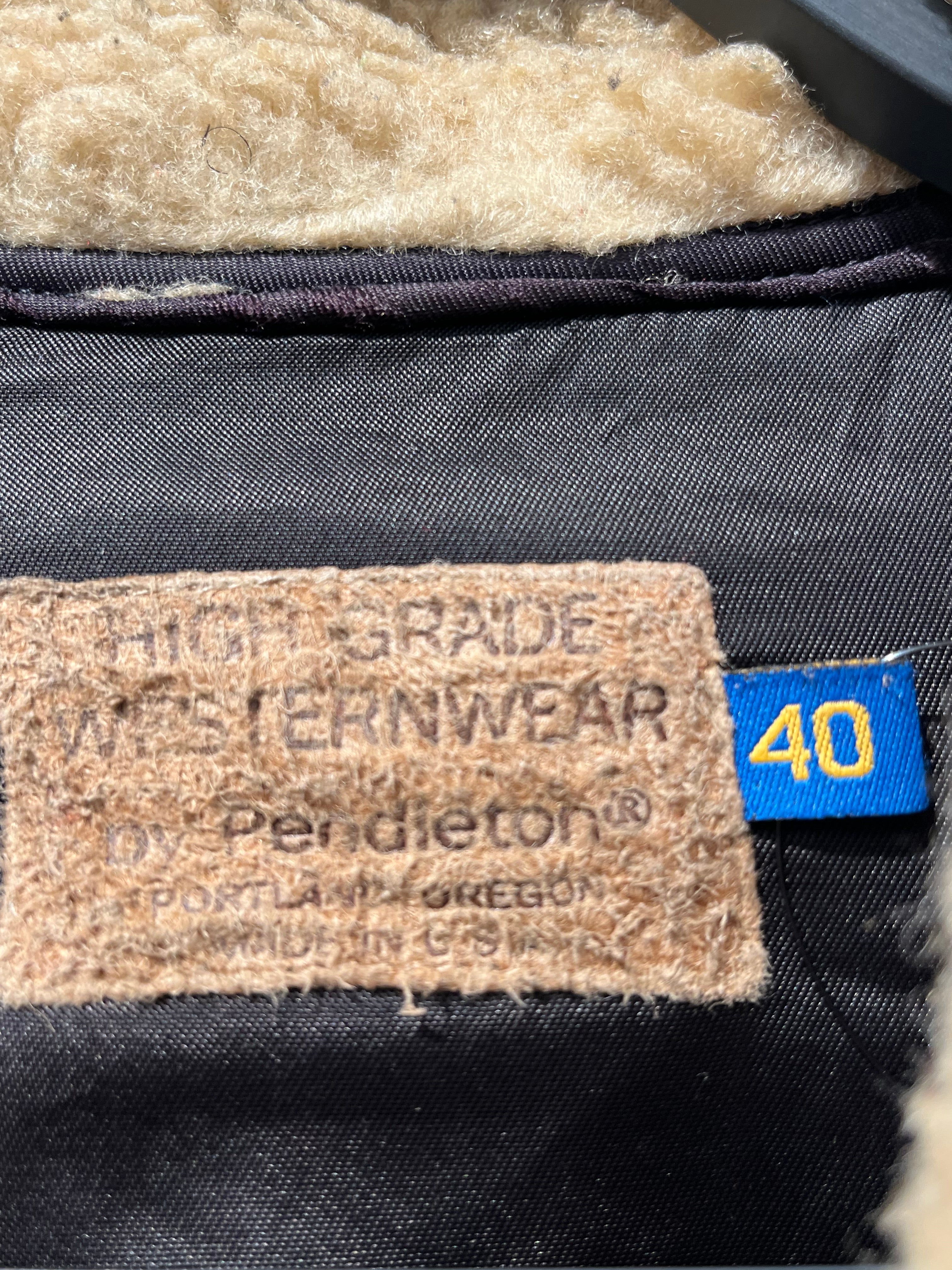 Vintage/PENDLETON/Jacket/40/Wool/MLT/All Over Print/NAVAJO WOOL JKT SHERPA COLLAR view 3