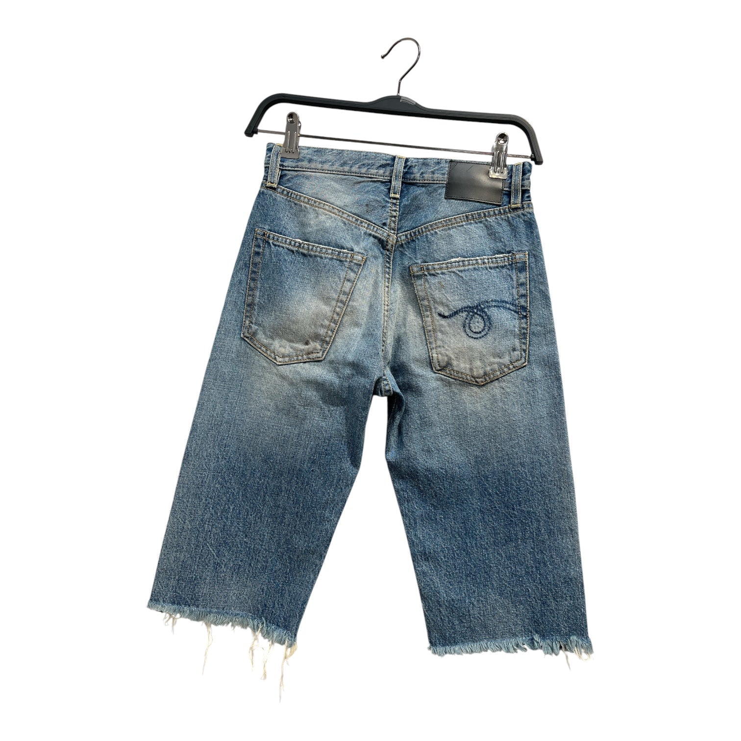 R13/Shorts/24/Cotton/IDG/LIGHT WASH STAINING NWT view 2