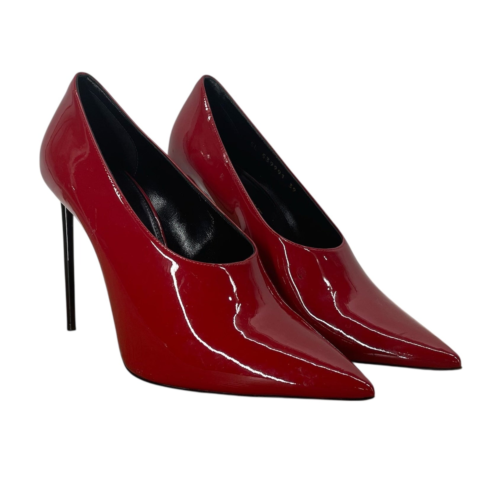 SAINT LAURENT/Heels/EU 39/Leather/RED/PATENT LEATHER SKINNY HEEL view 1