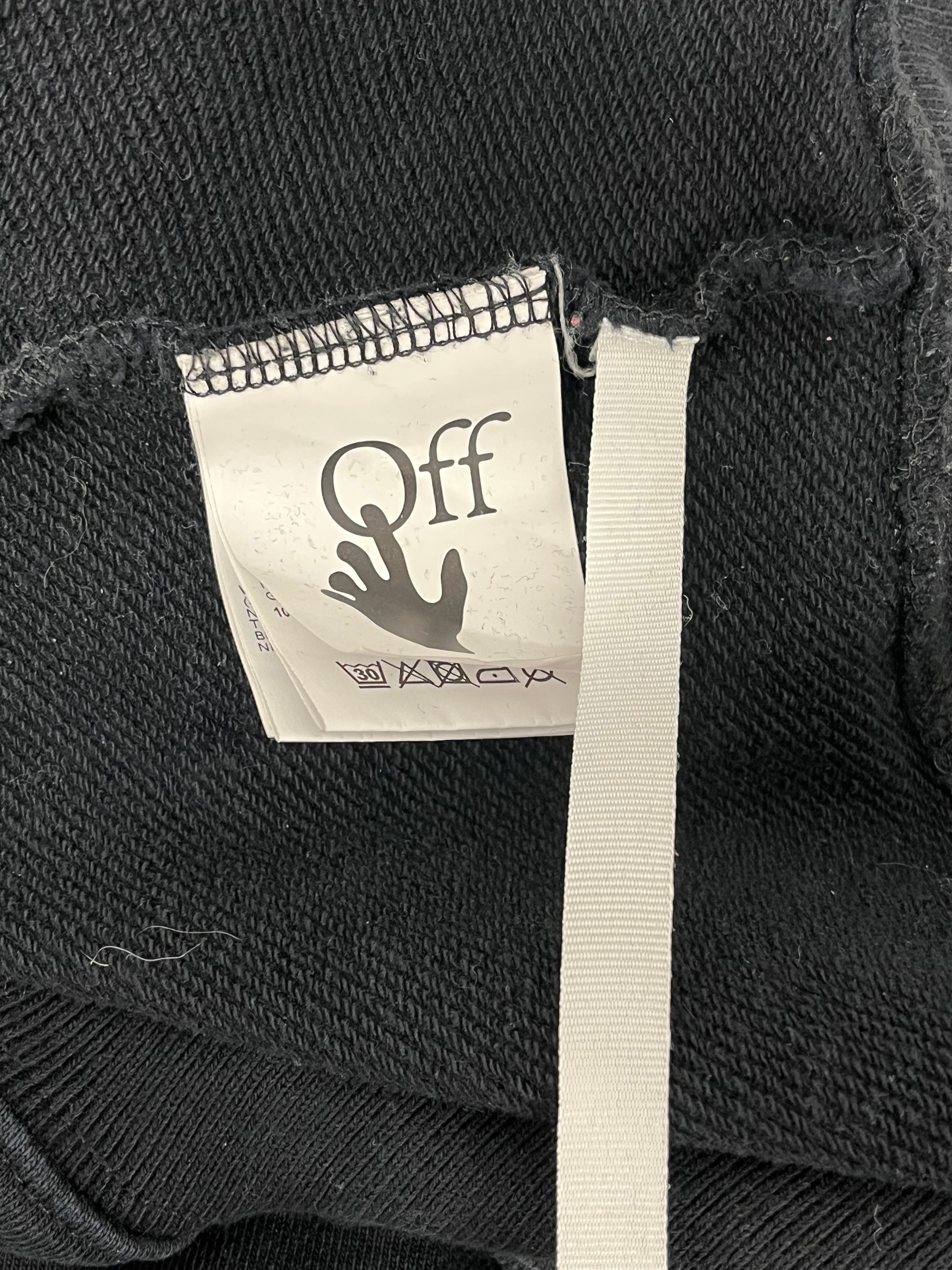 OFF-WHITE/Sweatshirt/S/Cotton/BLK/X LOGO 'WOMAN' BACK view 4