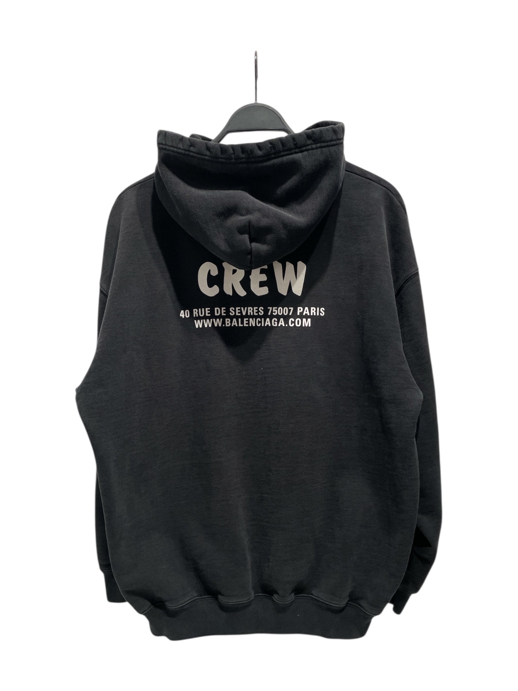 BALENCIAGA/Hoodie/M/Cotton/BLK/balenciaga crew view 2