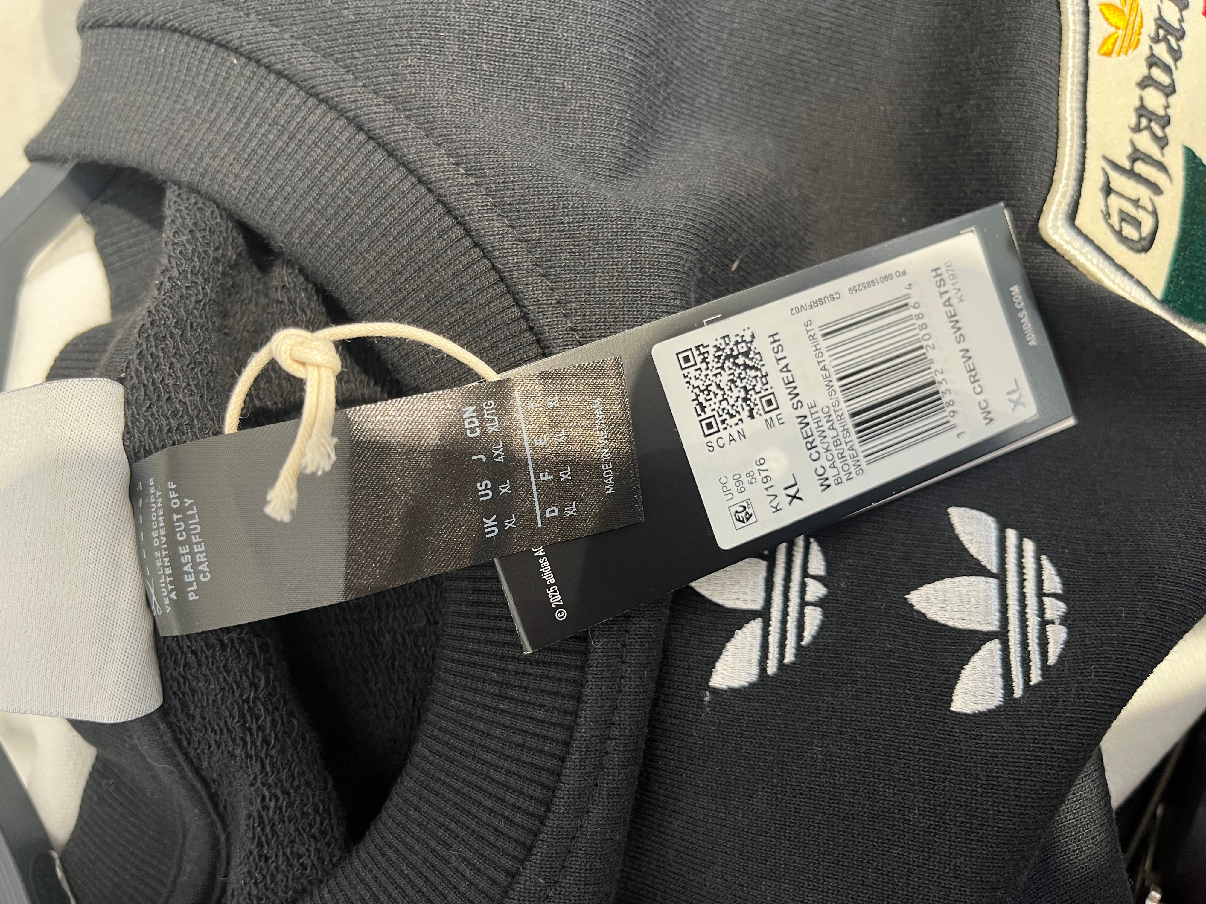 adidas/WILLY CHAVARRIA/Sweatshirt/XL/Cotton/BLK/WC CREW SWEATSHIRT view 4