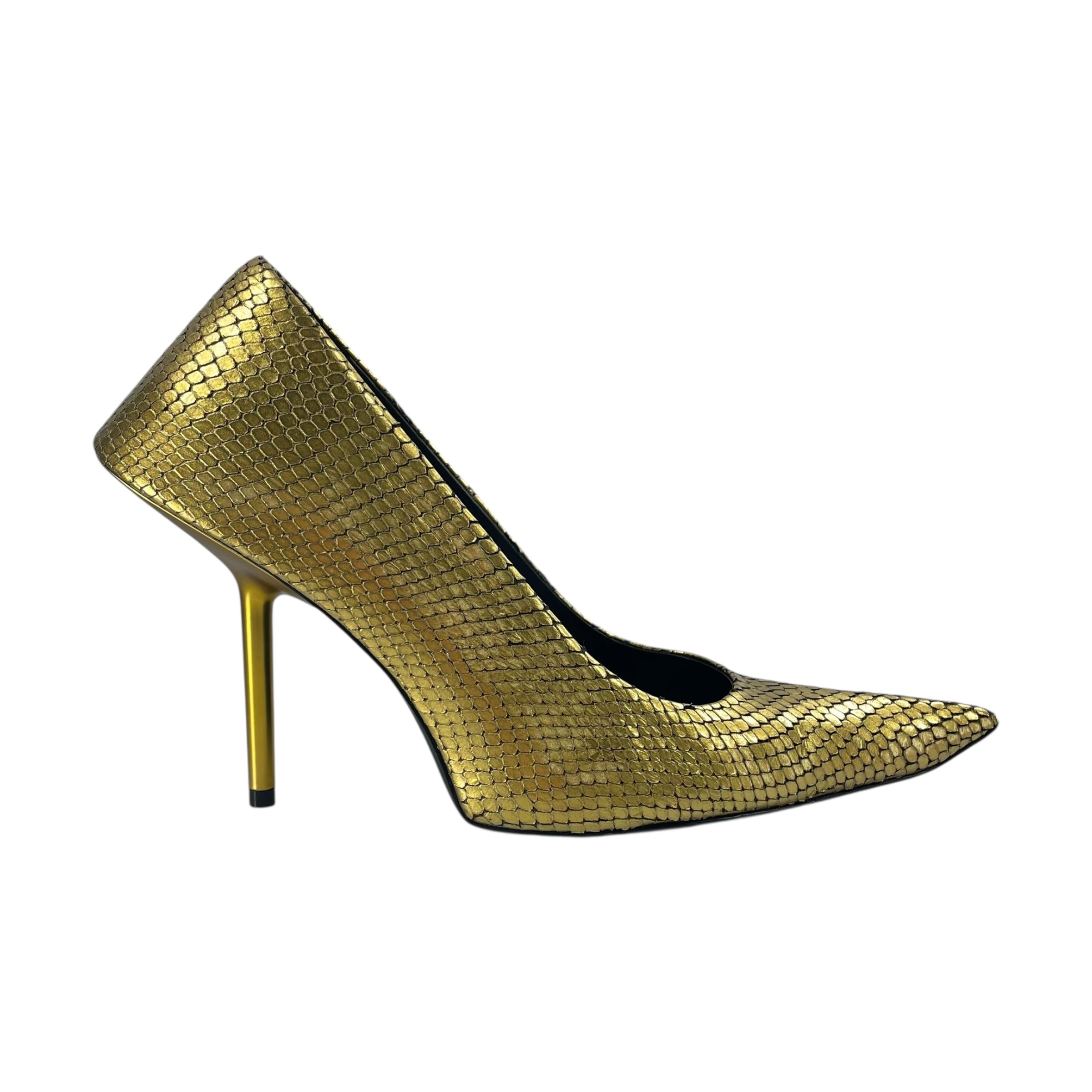 BALENCIAGA/Heels/EU 39/Leather/GLD/SCALES / GOLD HEEL view 4