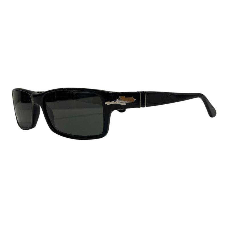 Persol/Sunglasses/Plastic/BLK/sleek frame silvr hinge