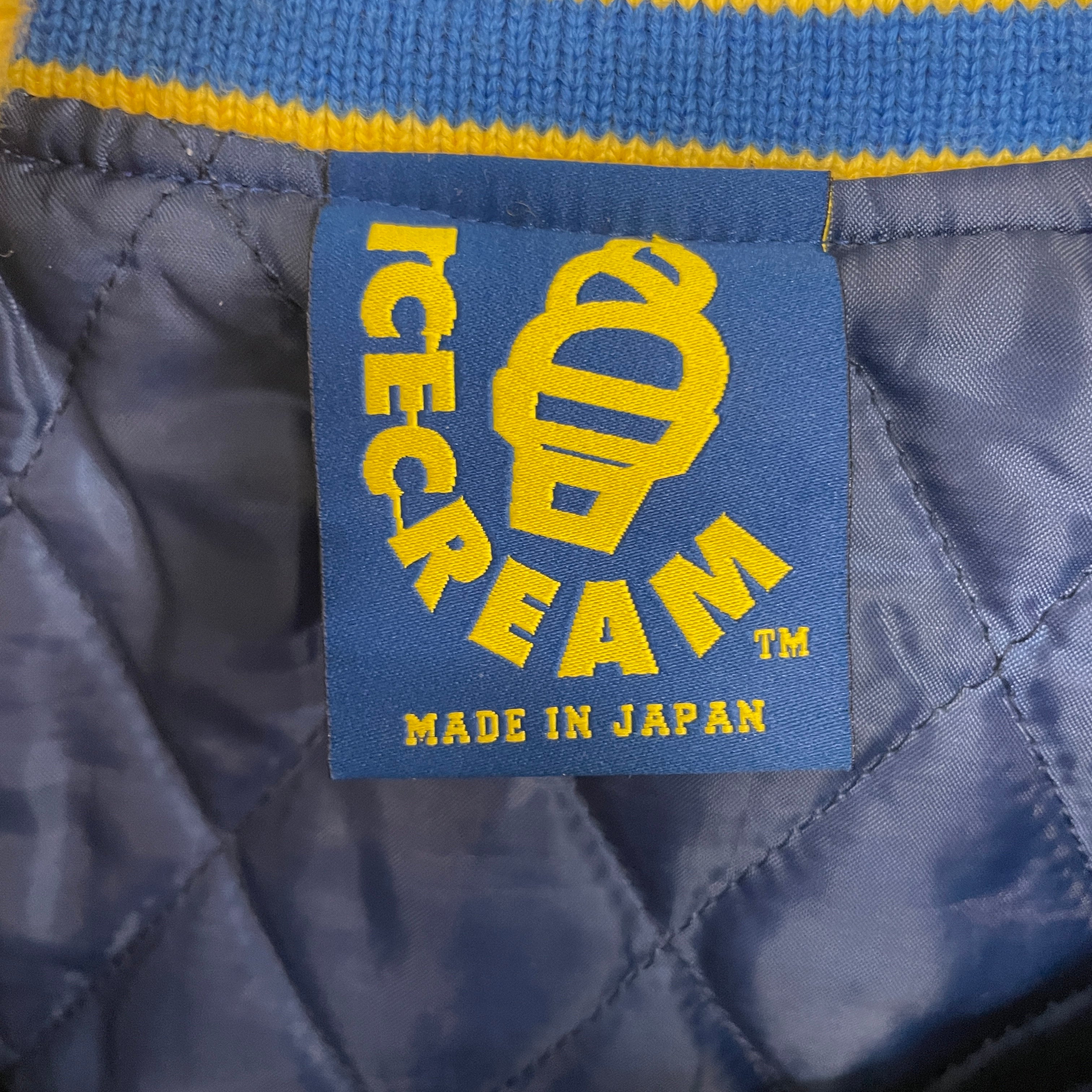 BILLIONAIRE BOYS CLUB/Baseball Jkt/M/Wool/BLU/VINTAGE SKATE CONE VARSITY view 3