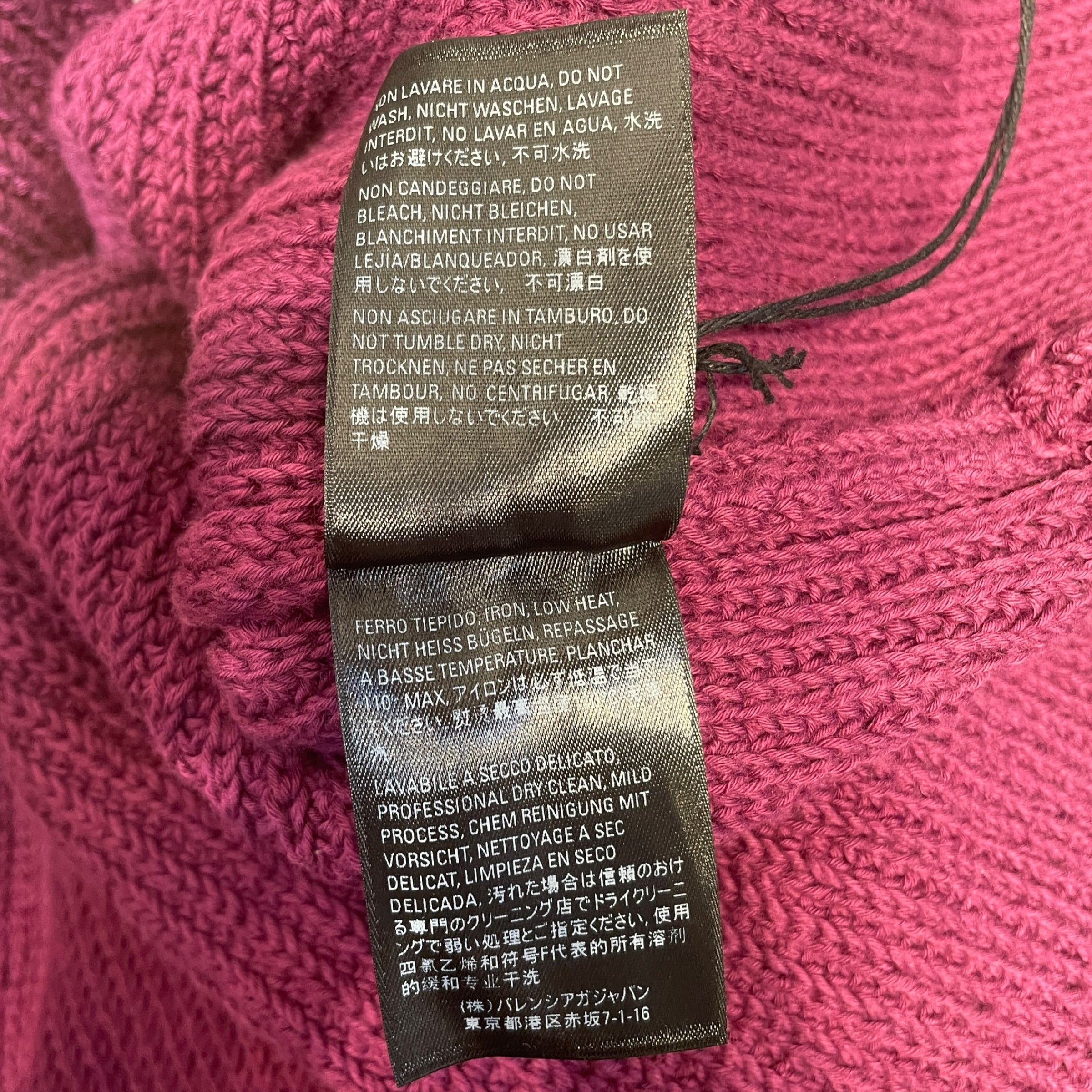 BALENCIAGA/Heavy Sweater/M/Cotton/PPL/Cropped Sweater view 5