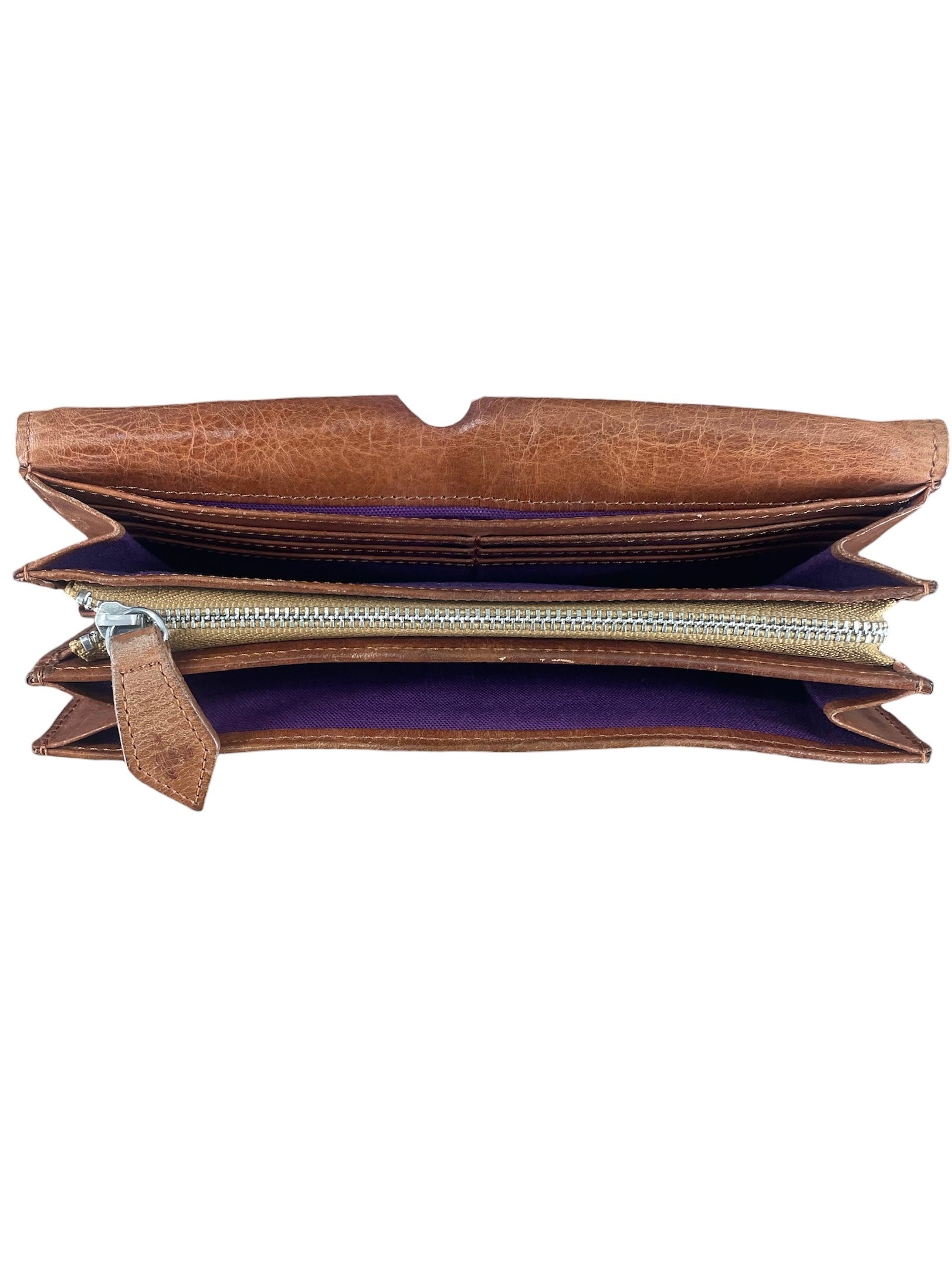 Vivienne Westwood/Long Wallet/Leather/BRW/Prple Inside Pink Squares view 3
