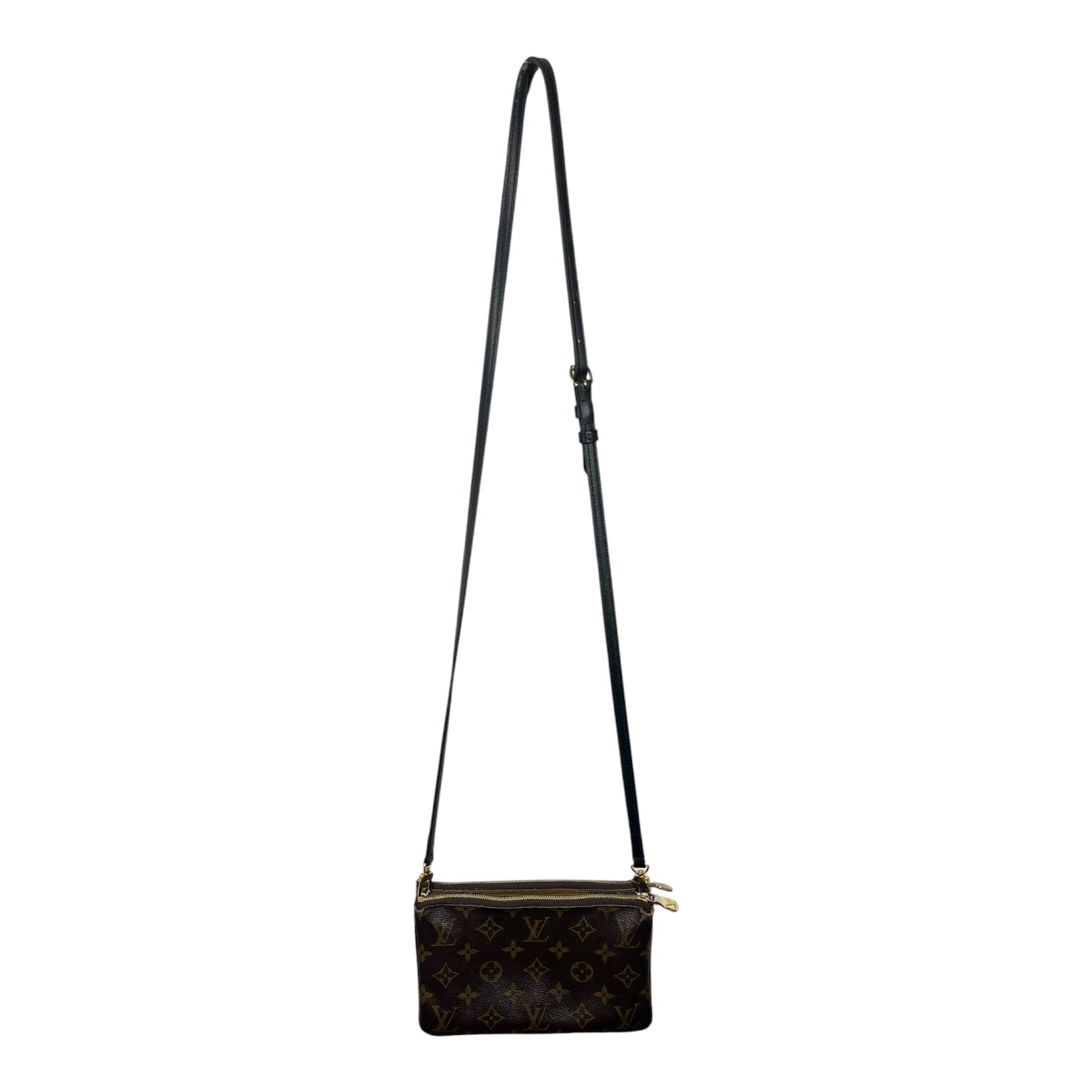 LOUIS VUITTON/Cross Body Bag/Monogram/Leather/BRW/Giant reverse double pochette view 2