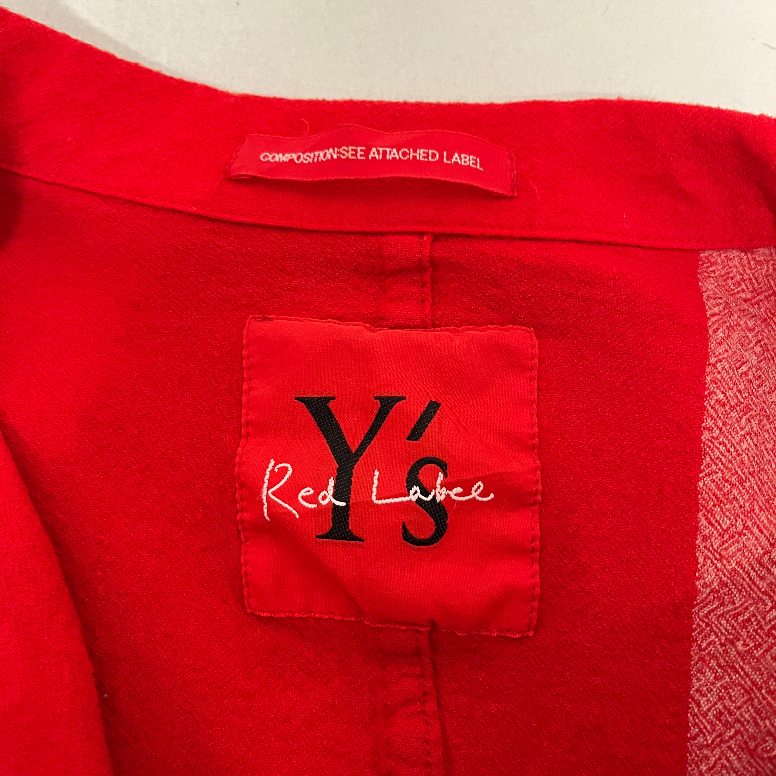 Y's/Tailored Jkt/2/Wool/RED/Double Breasted/VINTAGE RED LABEL JACKET view 3