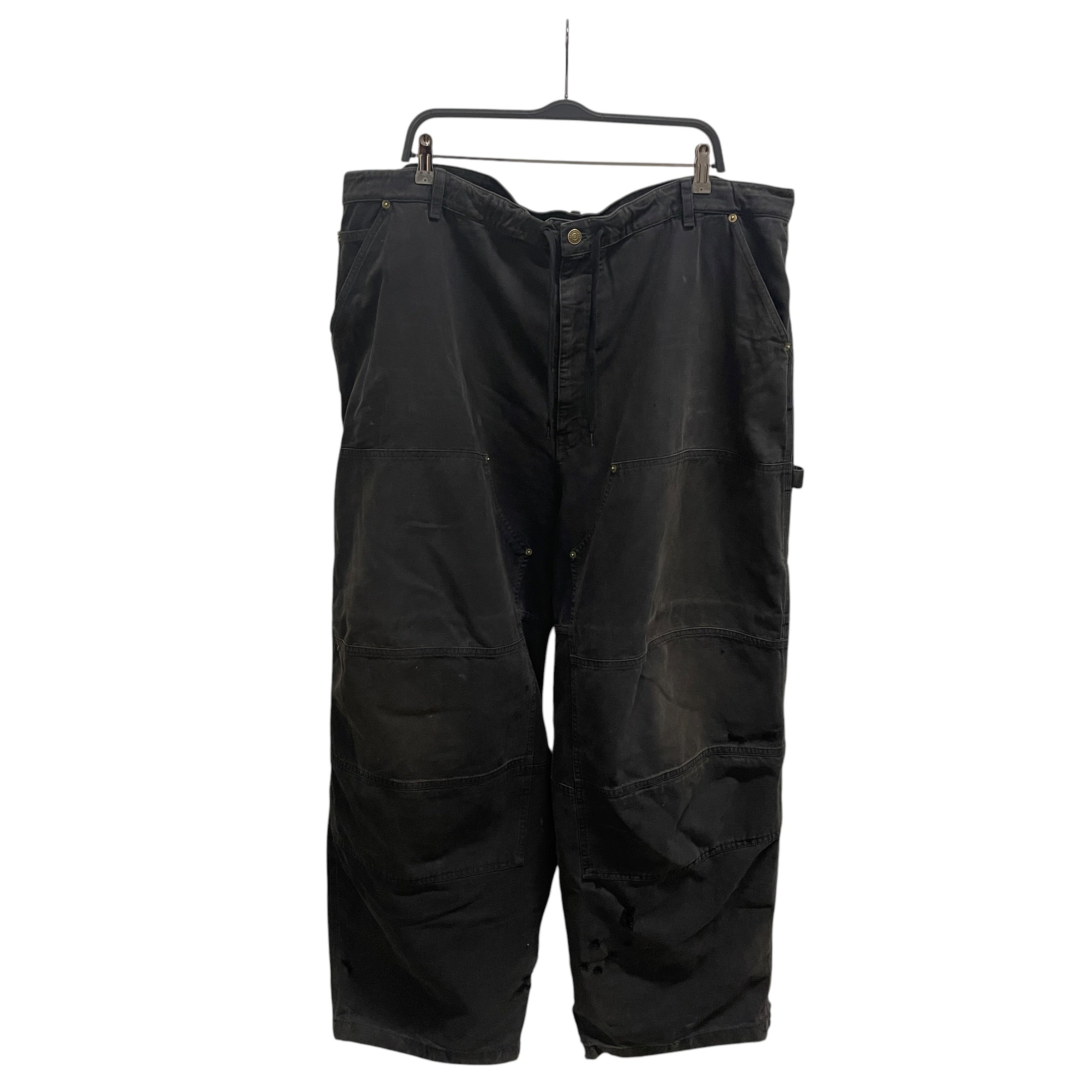 BALENCIAGA/Straight Pants/54/Cotton/BLK/WIDE LEG/DRAWSTRING view 1
