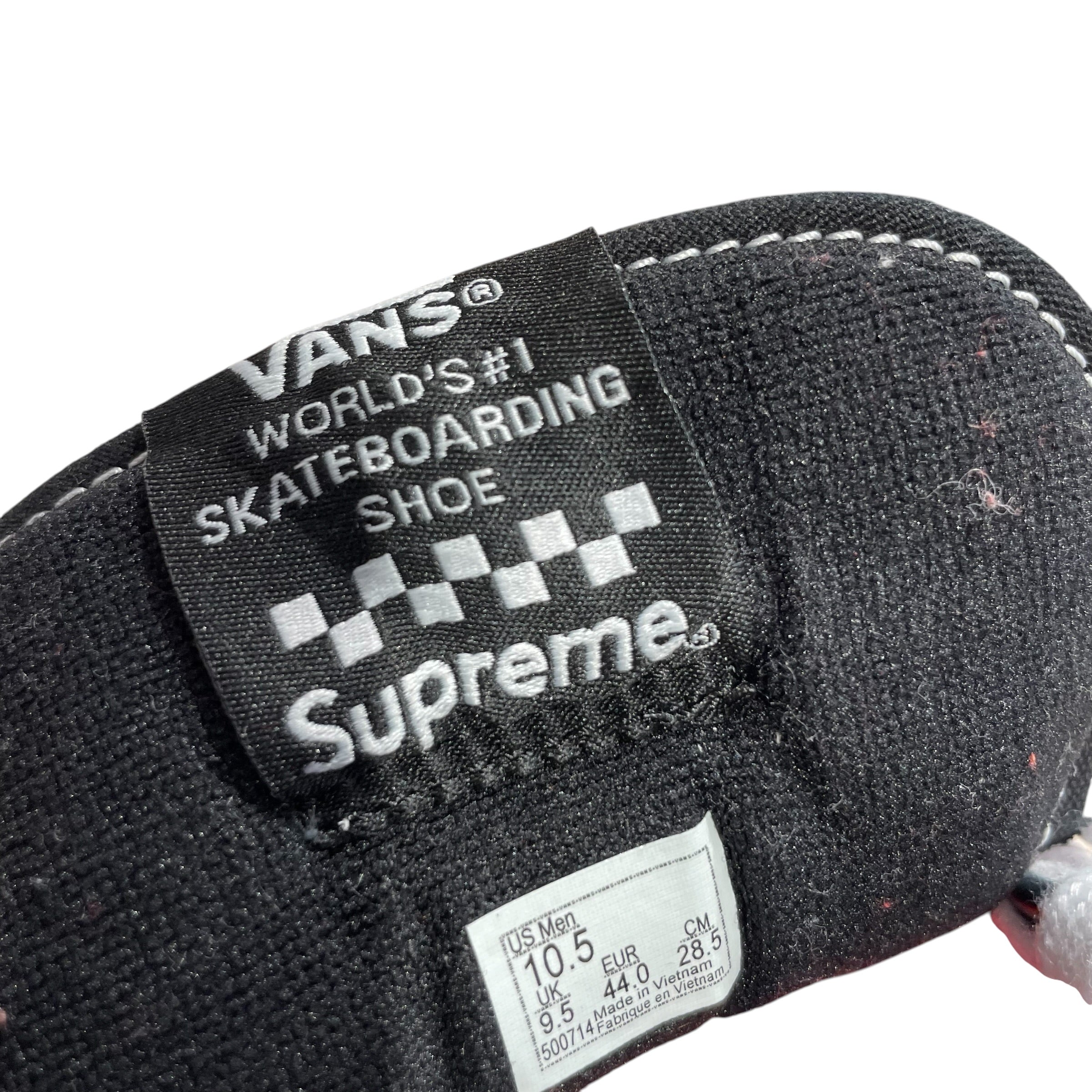 VANS/Supreme/Low-Sneakers/US 10.5/All Over Print/WHT/Mike Kelly Half Cab view 7