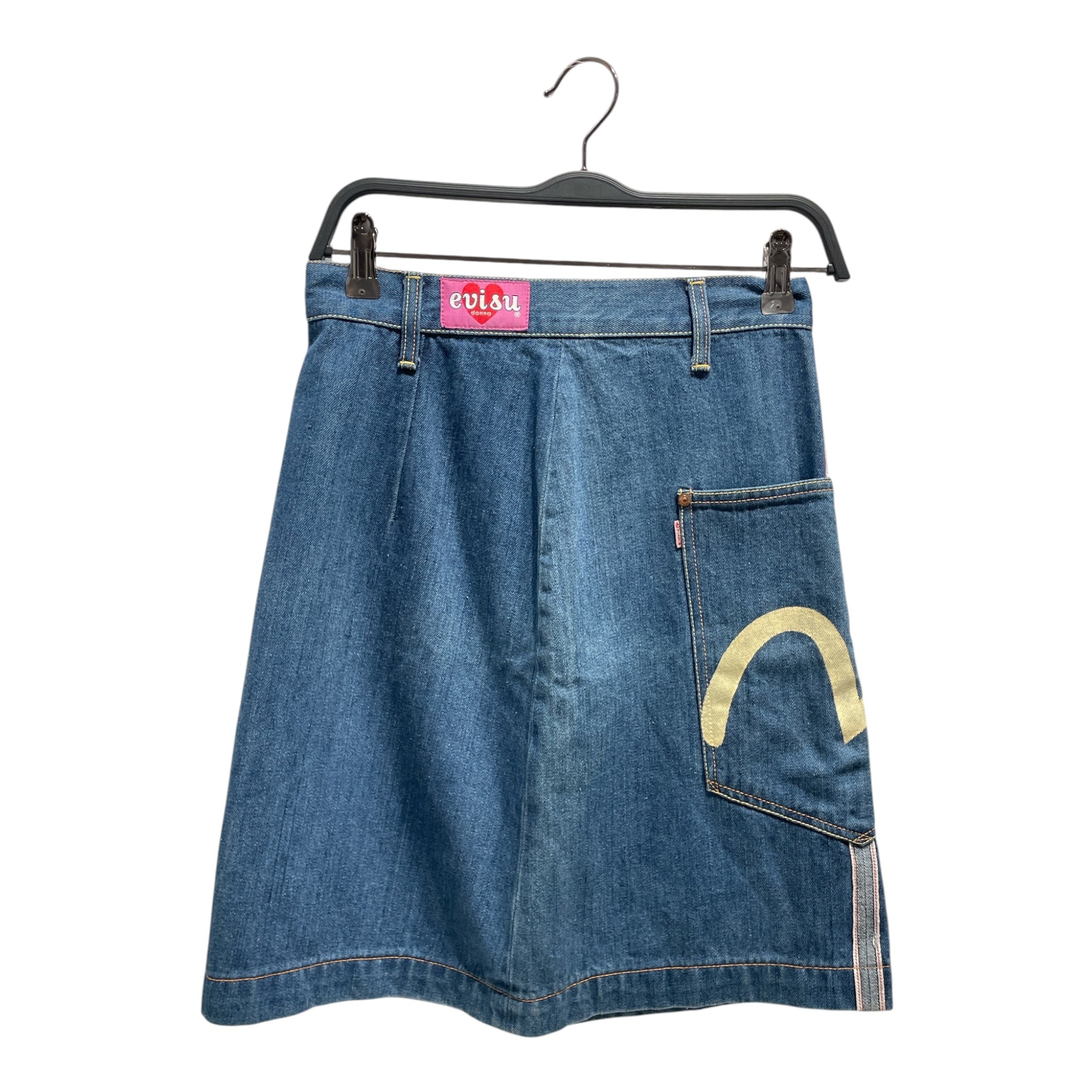 EVISU/Skirt/40/Denim/IDG/Midi Length/SELVEDGE FRONT POCKET view 2