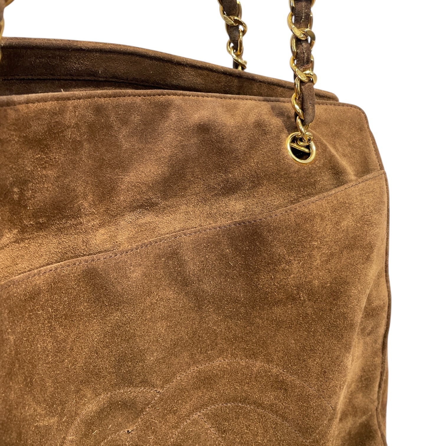 CHANEL/Cross Body Bag/Suede/CML/VINTAGE TIMELESS CHAIN view 6
