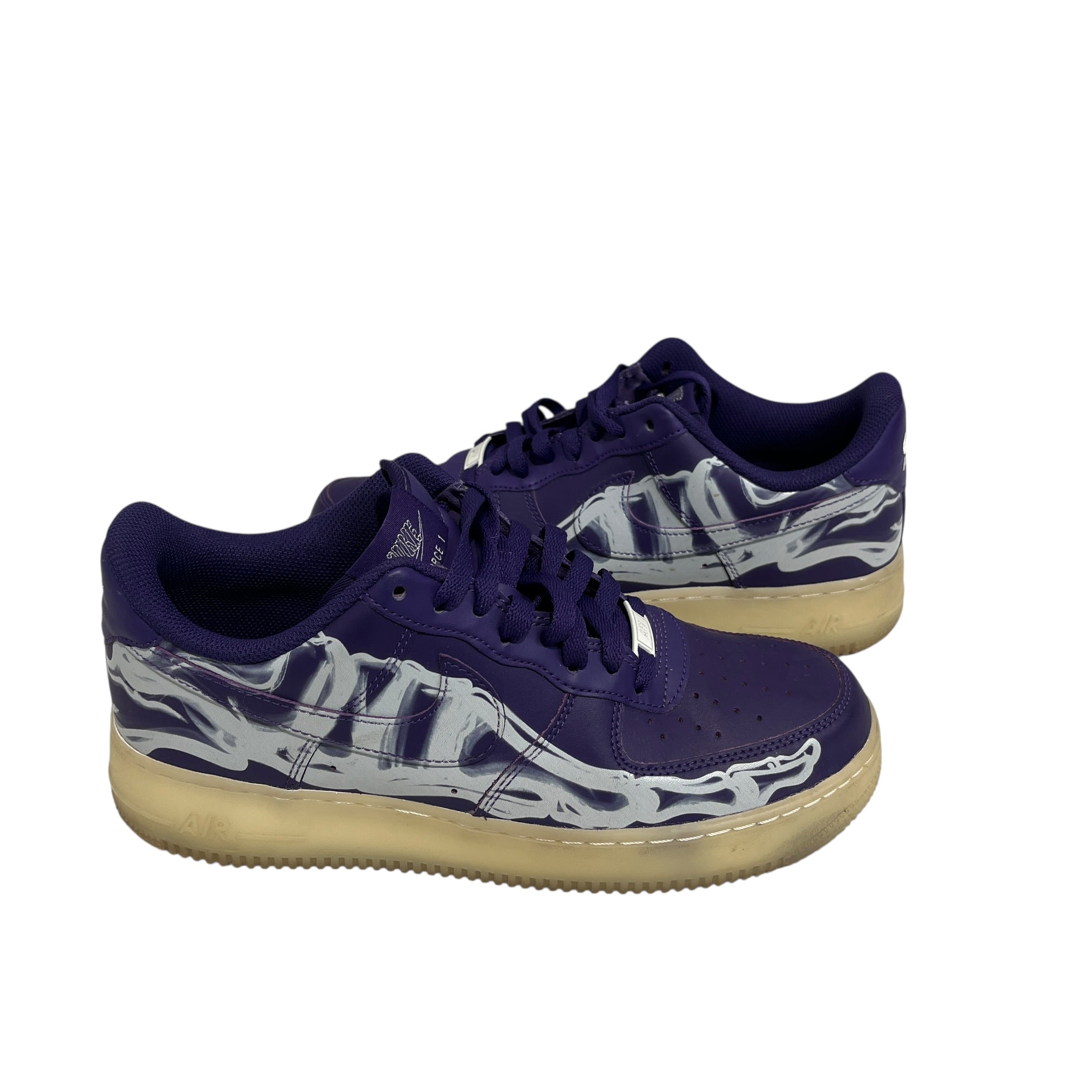 NIKE/Low-Sneakers/af1 low purple skeleton view 1