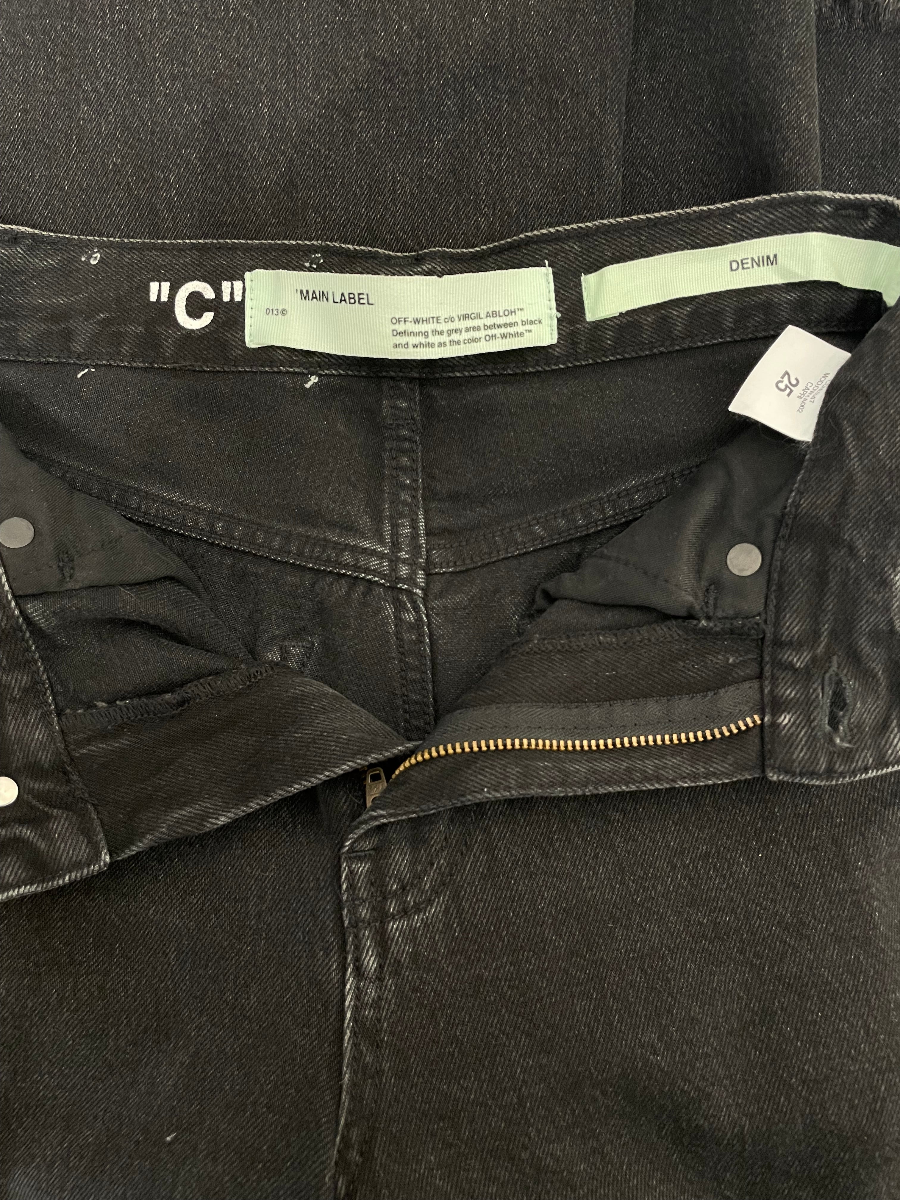 OFF-WHITE/Shorts/25/Denim/BLK/CULOTTES view 3