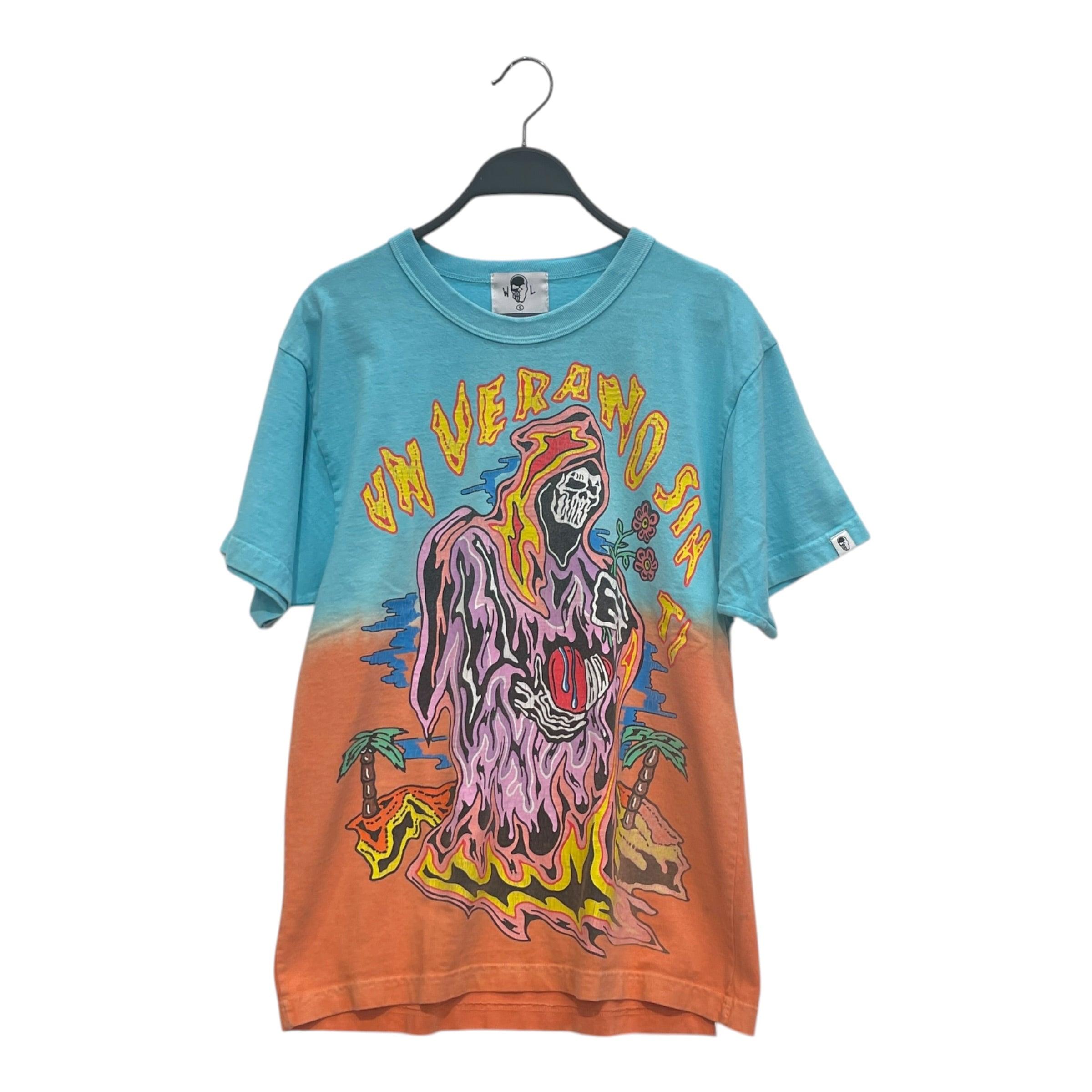 WARREN LOTAS/T-Shirt/S/Cotton/BLU/SKELETONONISLAND view 1