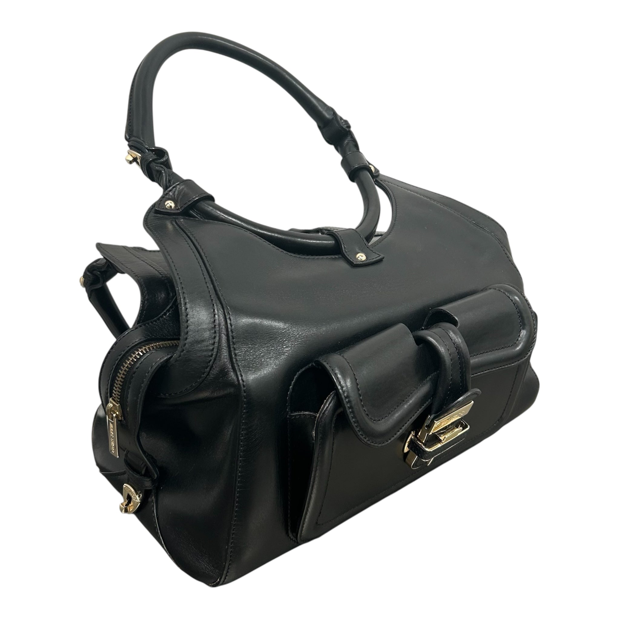 JIMMY CHOO/Bag/Leather/BLK/Hillary Doctor Bag view 6