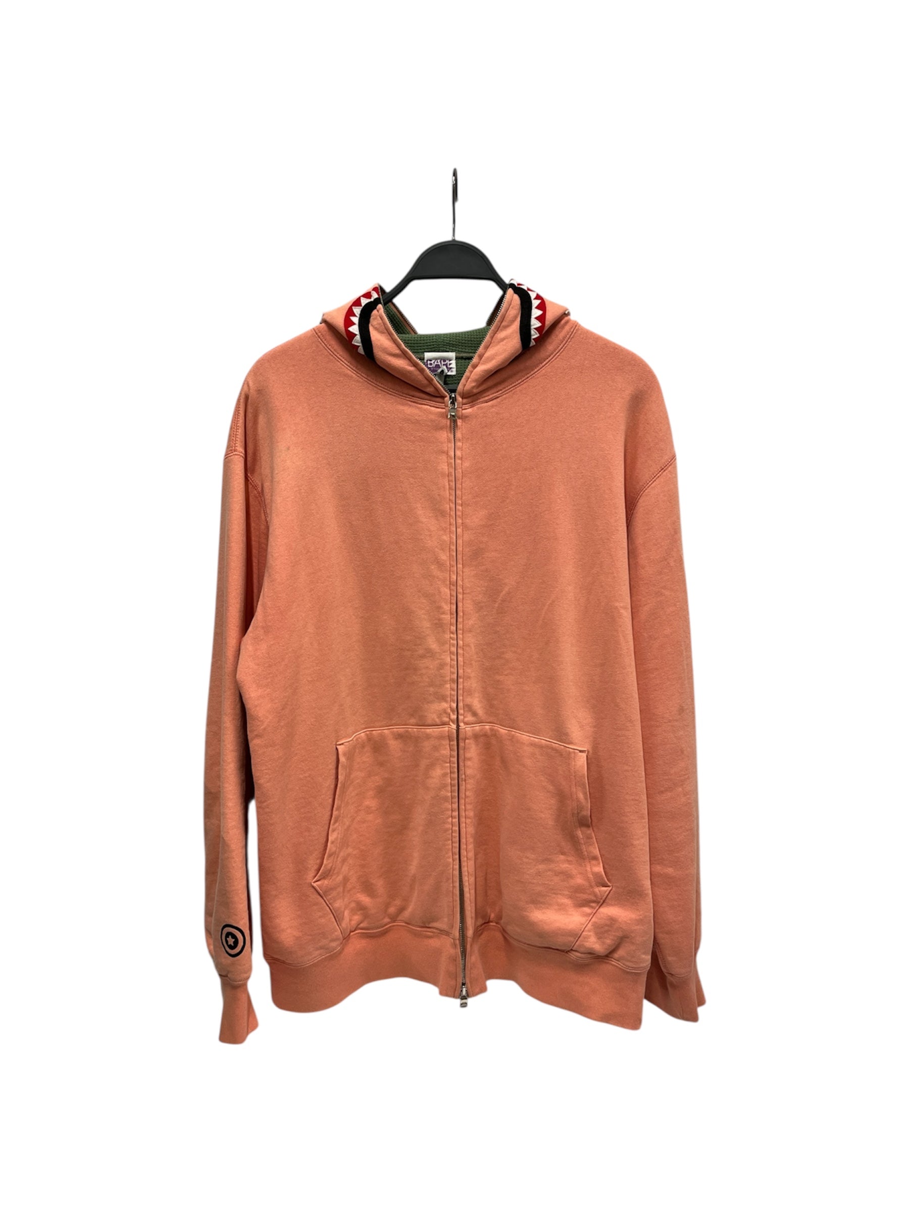 A BATHING APE/Zip Up Hoodie/XL/Cotton/PNK/ view 1