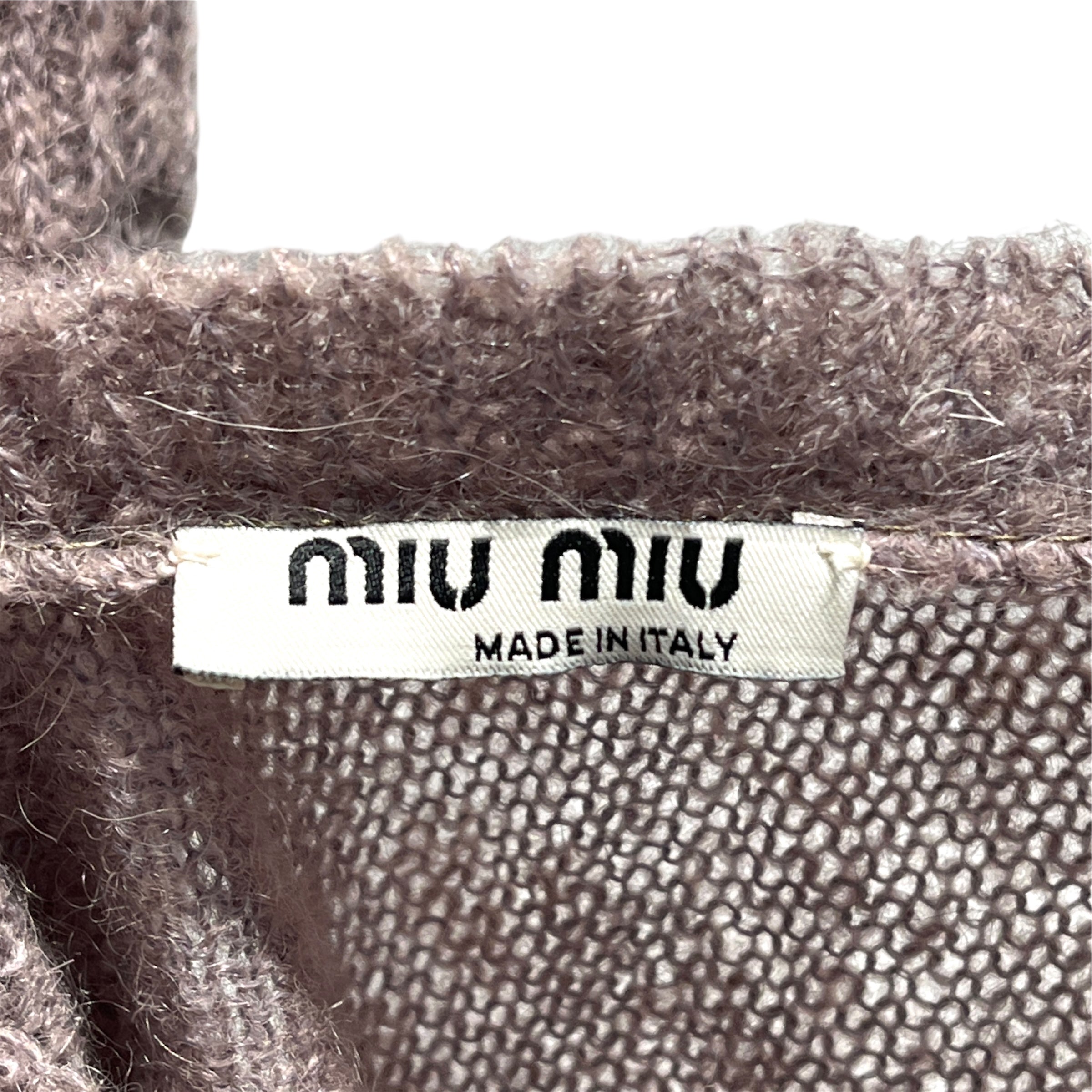 MIU MIU/SL Blouse/S/Mohair/GRY/knit tank view 3