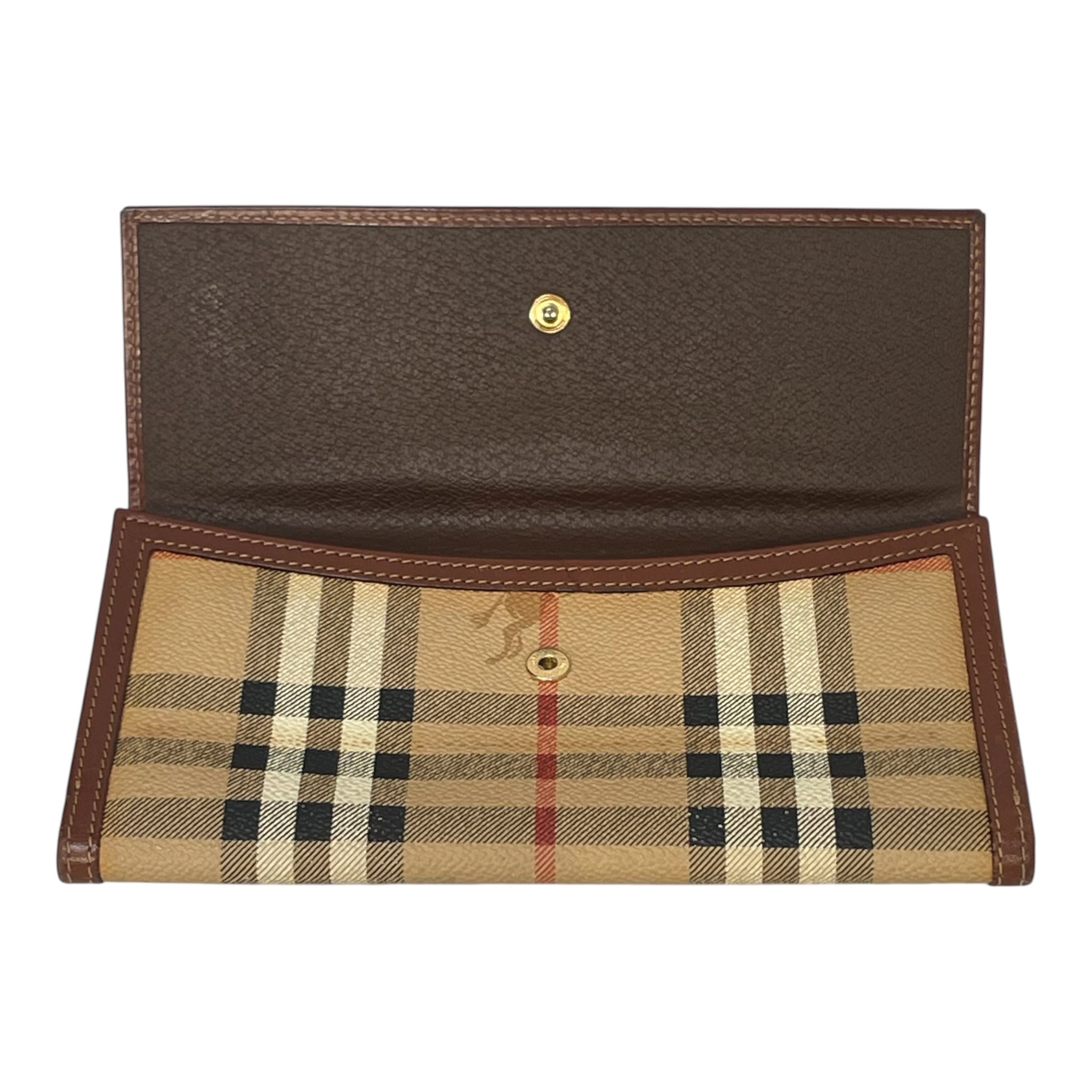 BURBERRYS/Trifold Wallet/Tartan/Leather/BEG/L's/ view 3