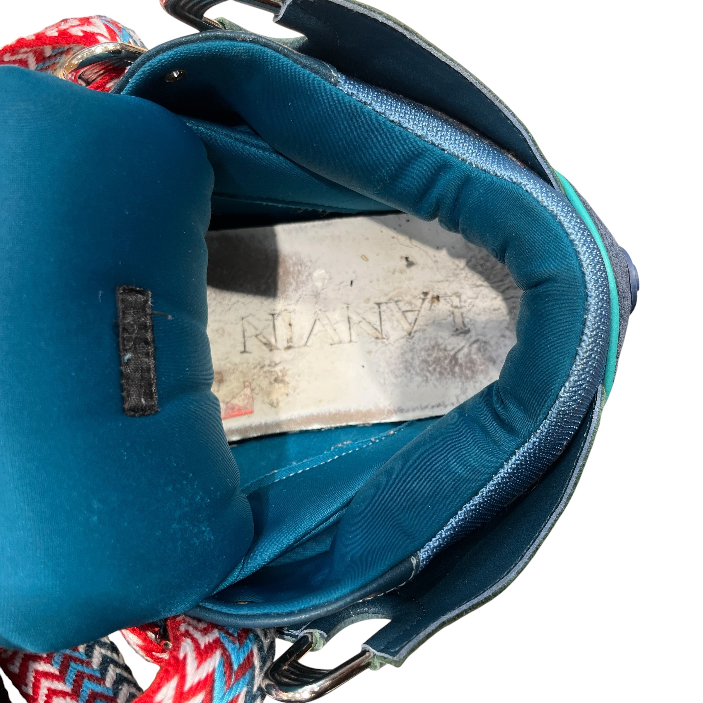 LANVIN/Low-Sneakers/EU 45/Suede/BLU/CURB "TAURUS BLUE' view 5