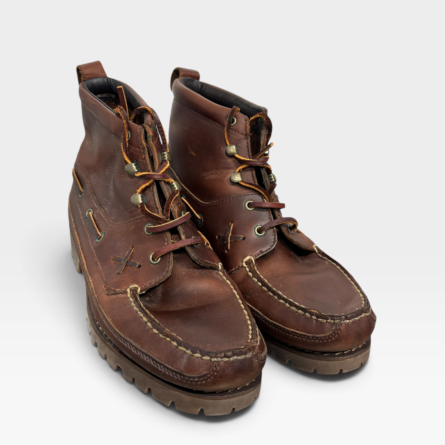 POLO SPORT/Boots/US 9.5/Leather/BRW/Leather Laces