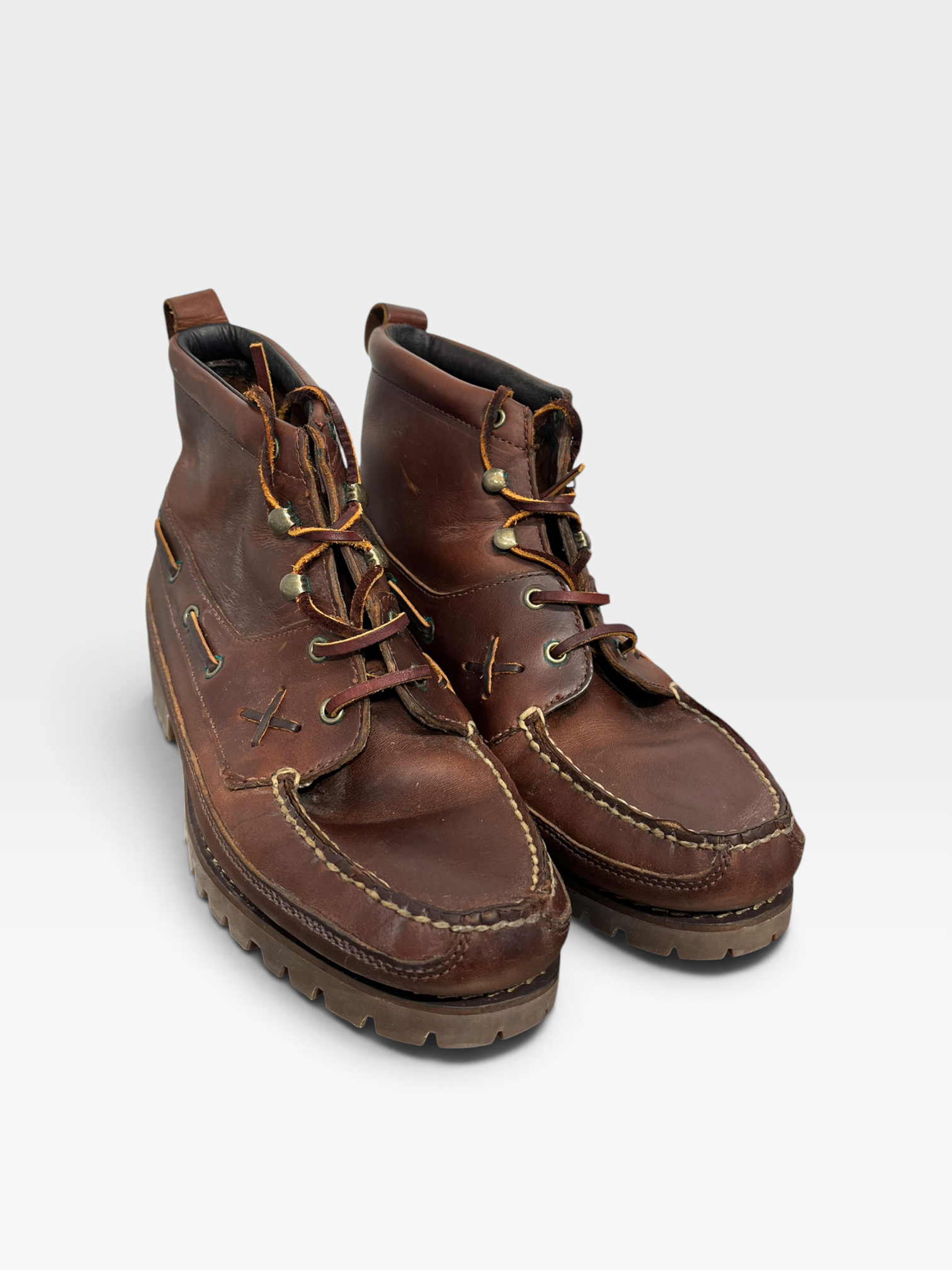 POLO SPORT/Boots/US 9.5/Leather/BRW/Leather Laces view 1