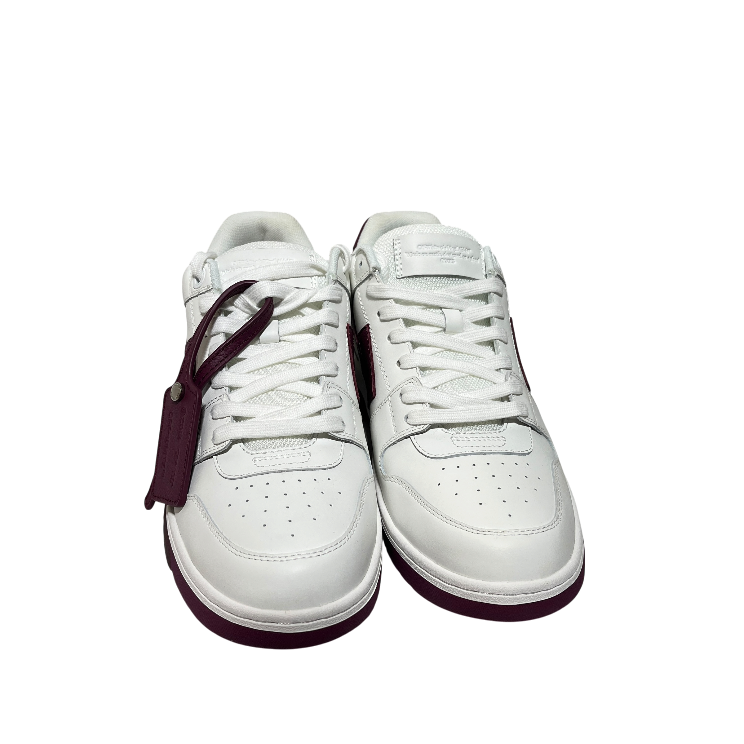 OFF-WHITE/Low-Sneakers/US 11/Leather/WHT/Out of Office Low Burgundy view 5