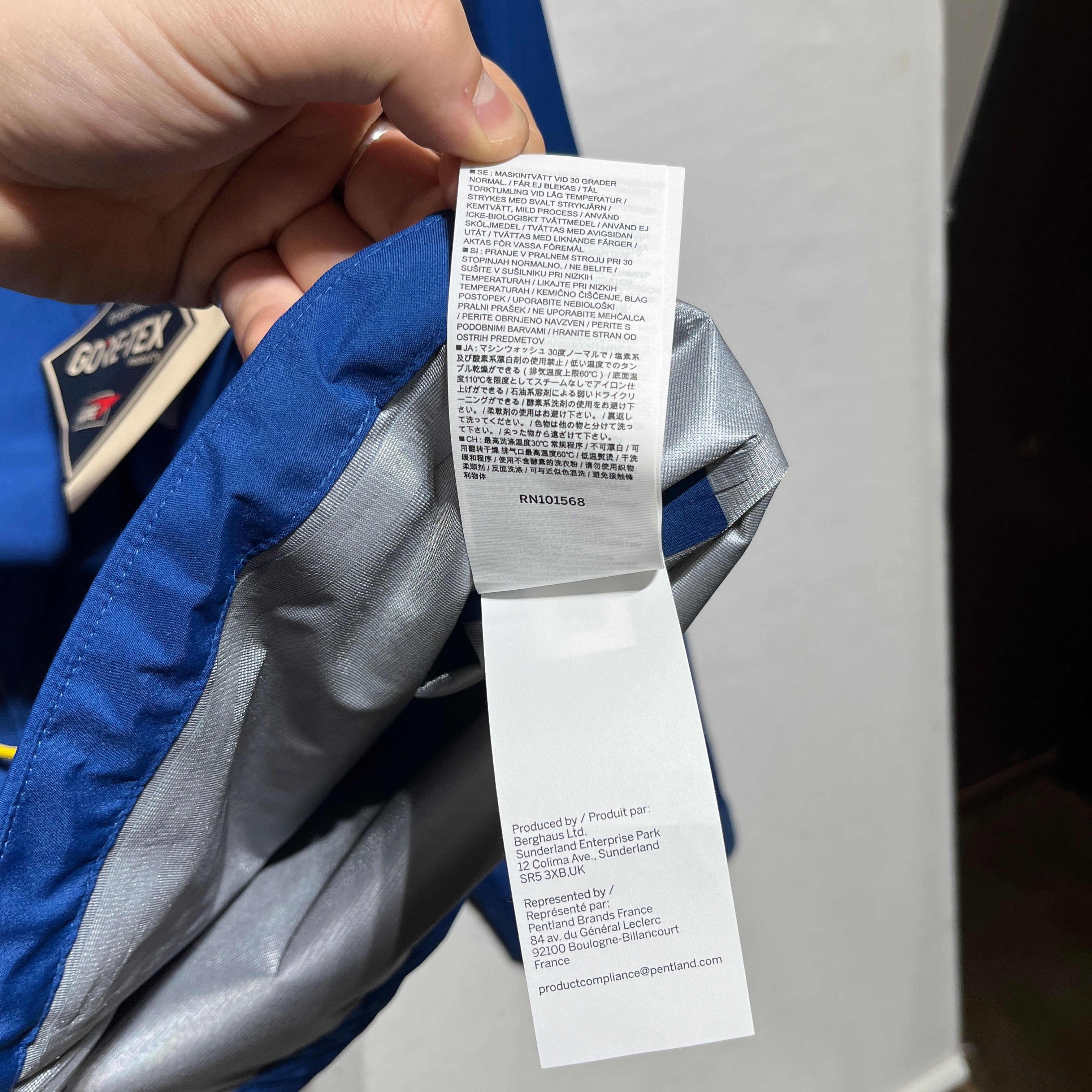 berghaus/Windbreaker/L/Nylon/BLU/Goretex Parka view 8