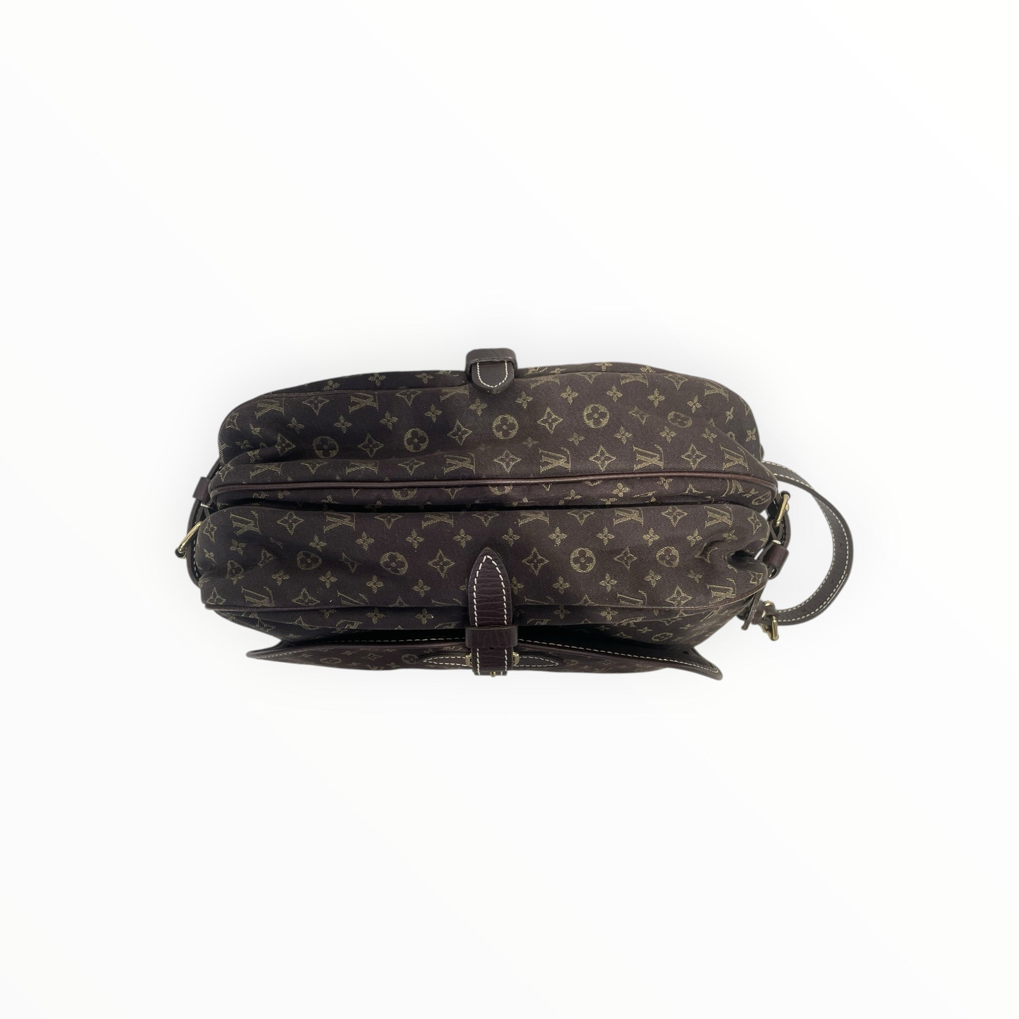 LOUIS VUITTON/Cross Body Bag/Monogram/Cotton/BRW/Mini Lin Samur view 3
