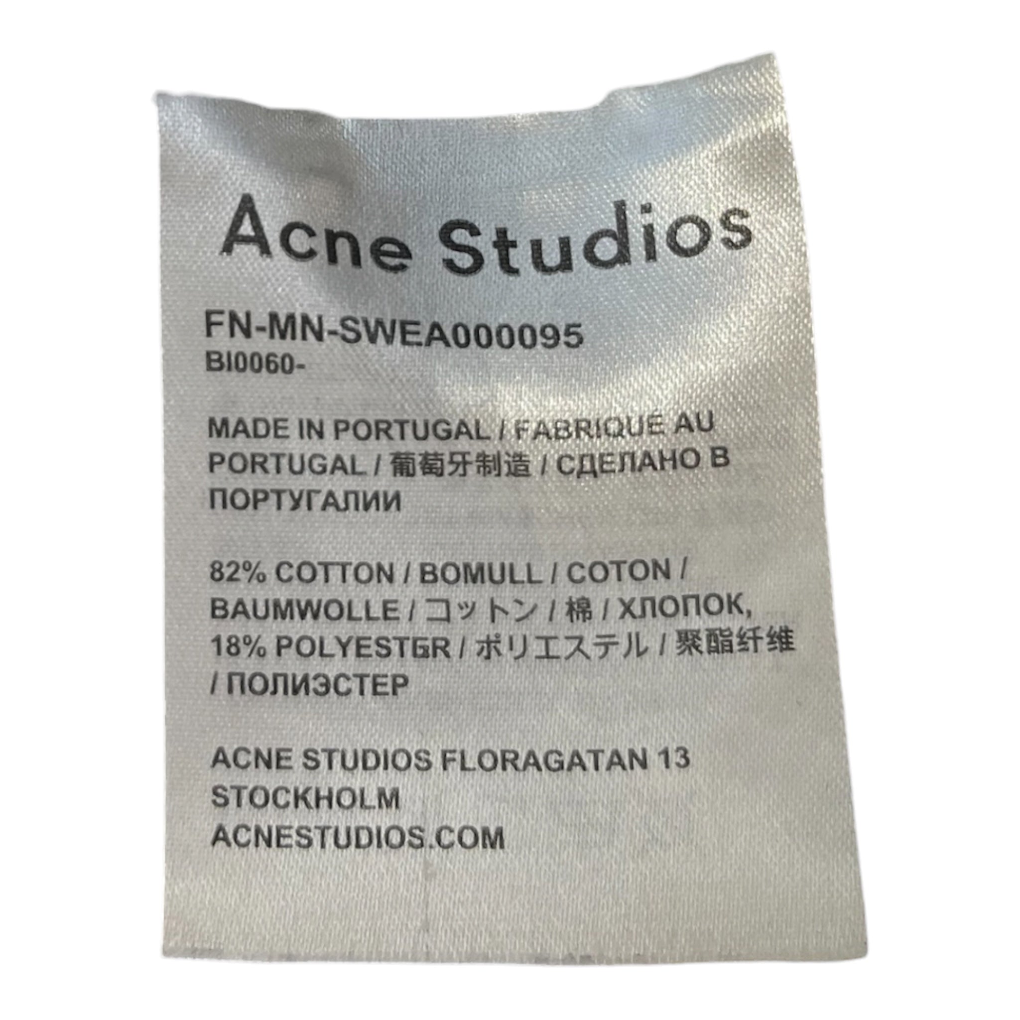 Acne Studios/Hoodie/L/Cotton/WHT/PLAIN WHITE HOODIE view 5