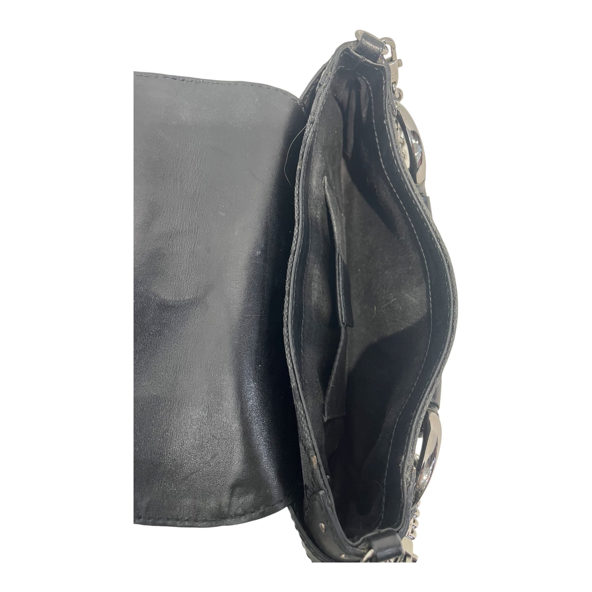 GUCCI/Bag/Monogram/Cotton/BLK/TOM FORD HORSEBIT BAGUETTE view 3