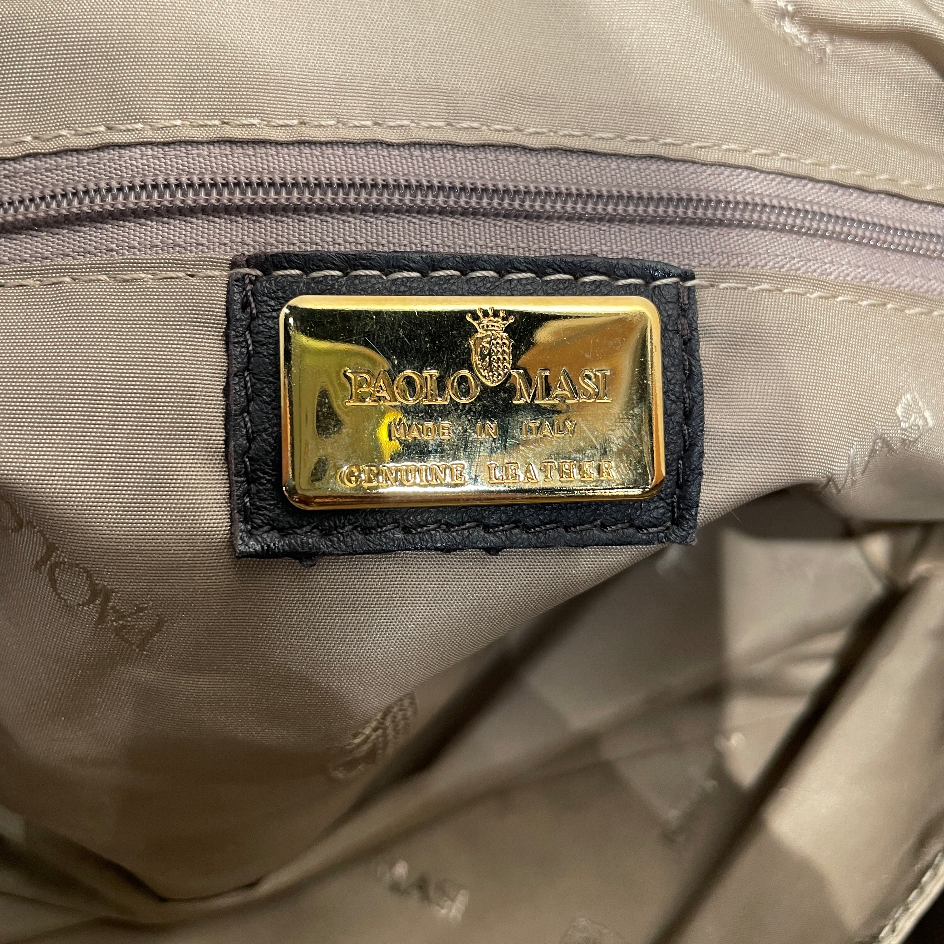 Paolo Masi/Bag/Stripe/Fur/BRW/ view 4