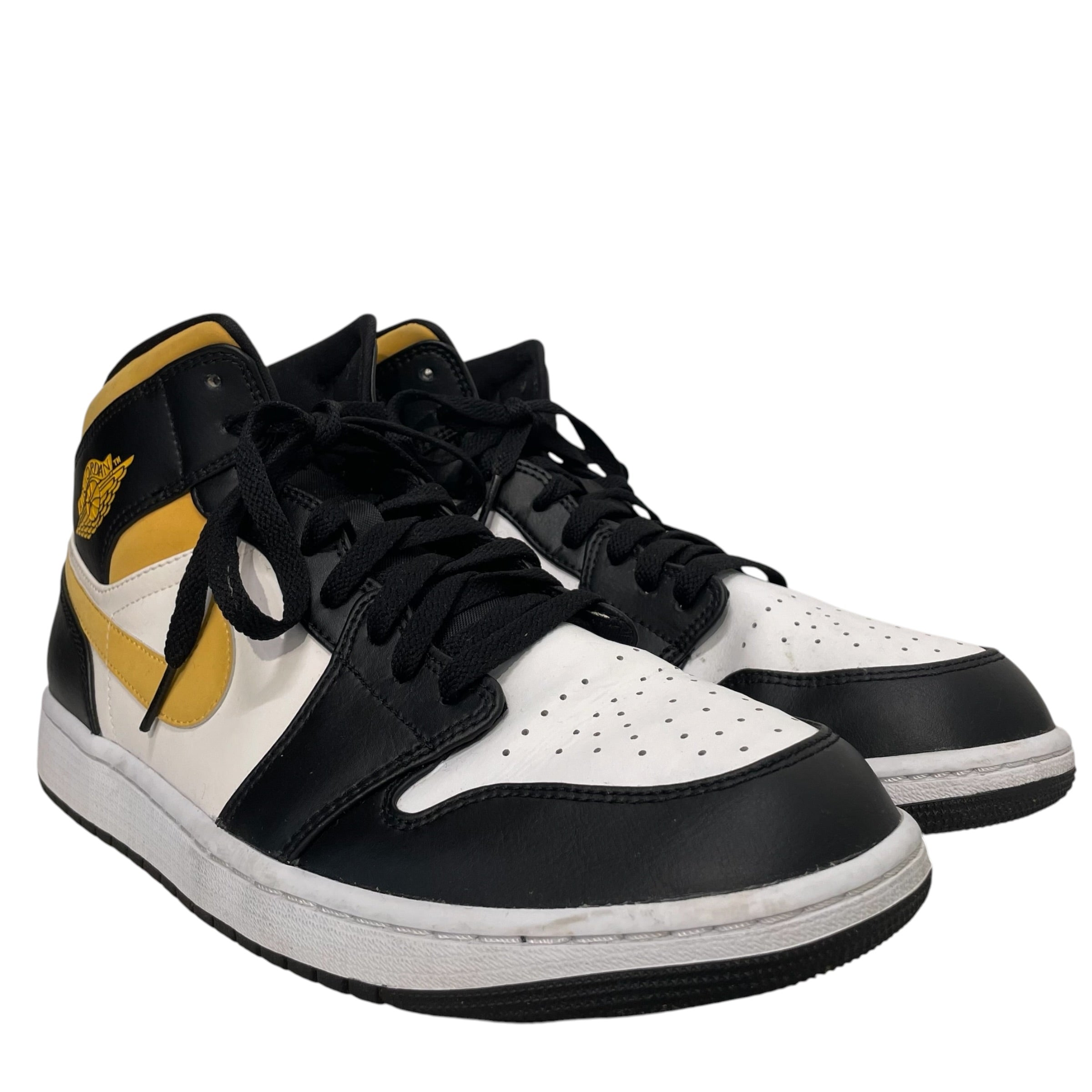 NIKE/Low-Sneakers/US 12/Leather/GLD/AIR JORDAN 1 MID view 1