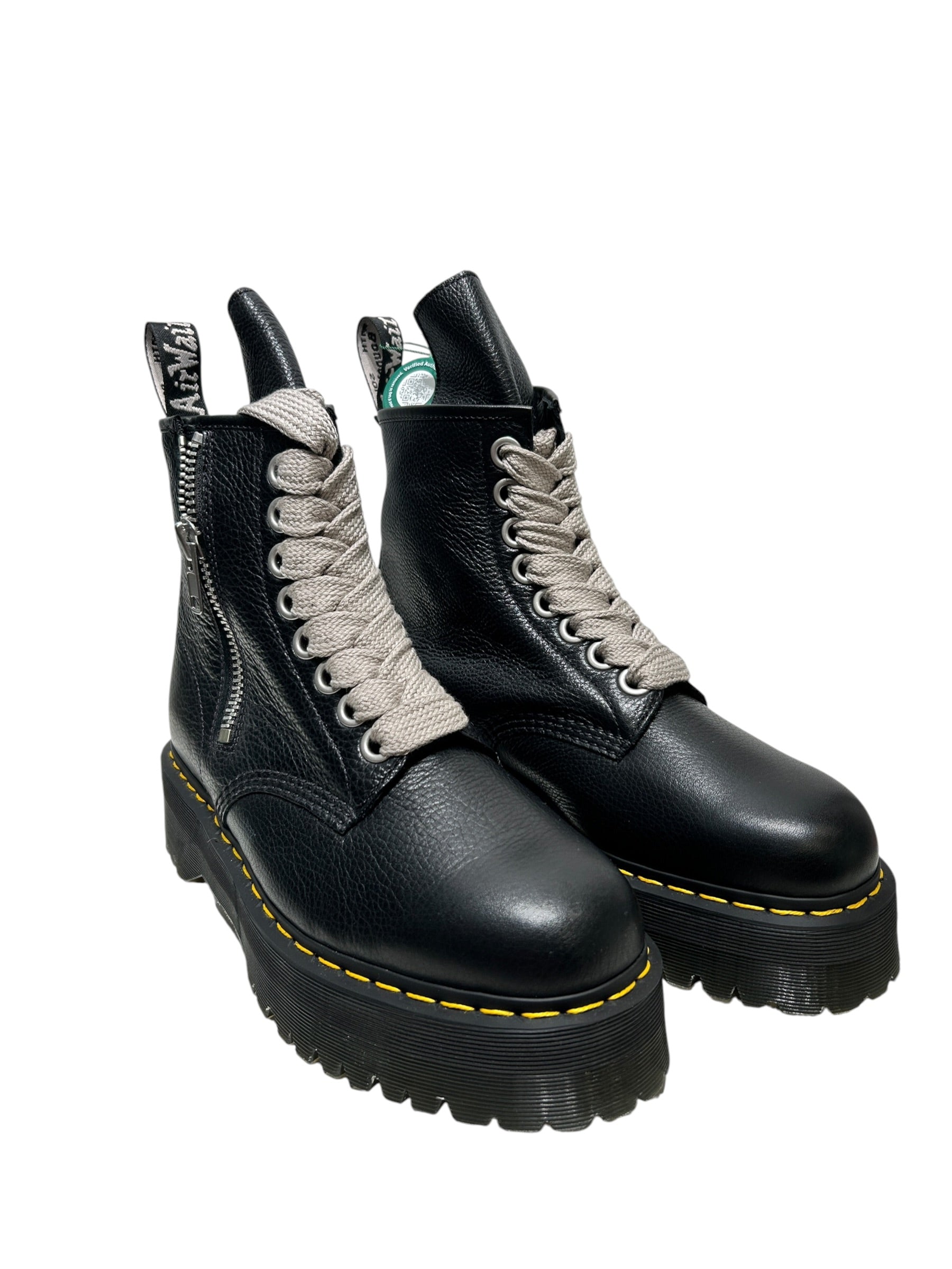 Rick Owens/Dr.Martens/Boots/US 10.5/Leather/BLK/1460 QUAD SOLE view 1