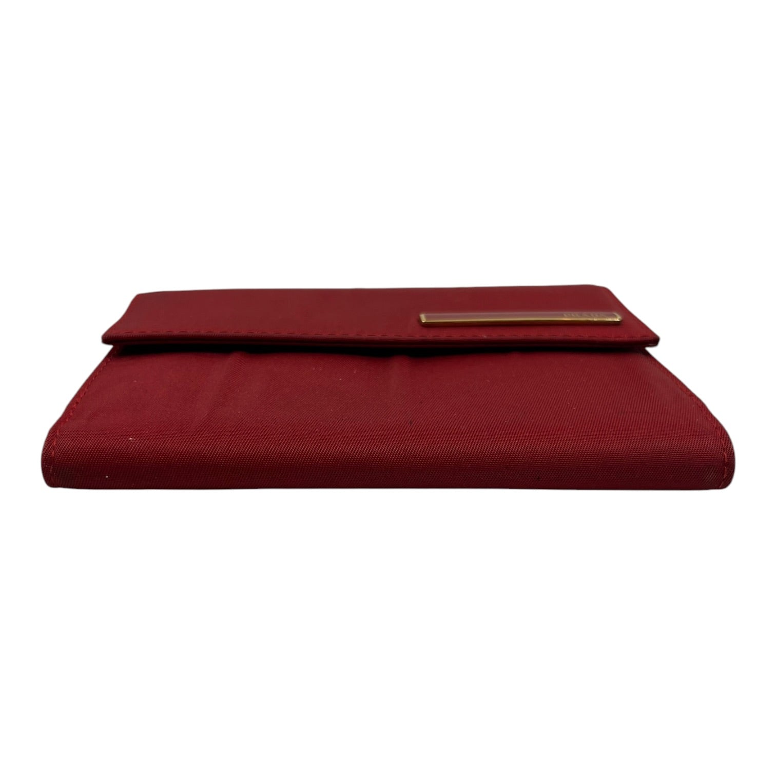 PRADA/Bifold Wallet/Nylon/RED/L's/ view 3