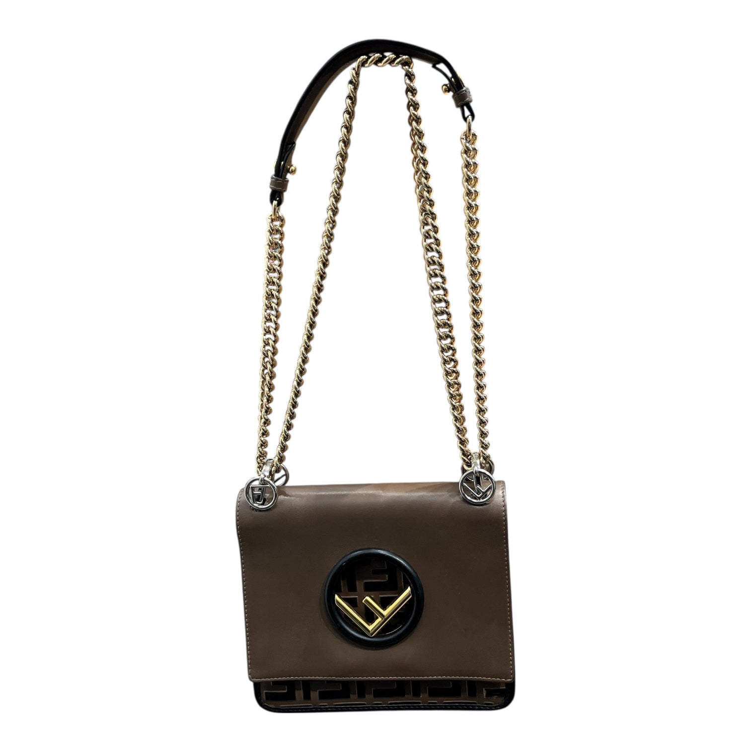 FENDI/Cross Body Bag/Leather/BRW/KAN I LOGO view 1