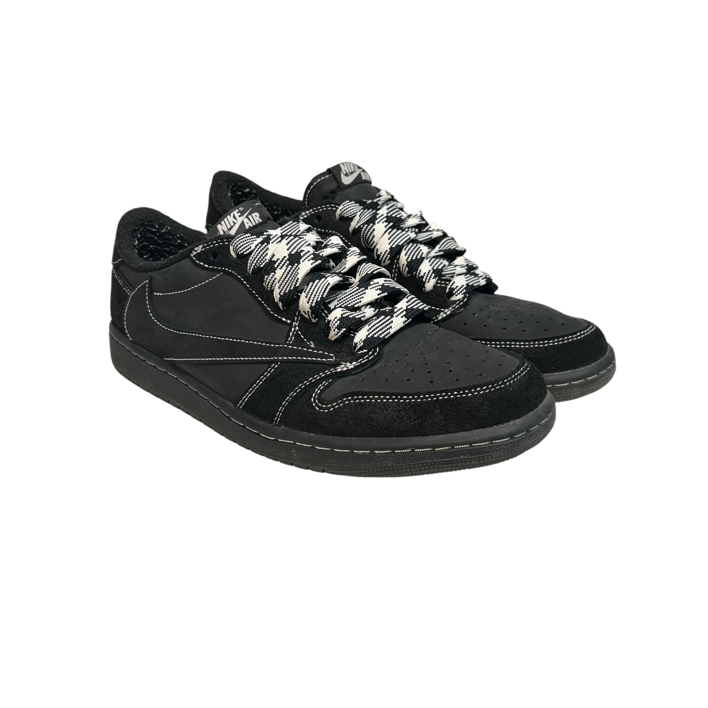 NIKE/TRAVIS SCOTT/Low-Sneakers/US 11/Leather/BLK/Retro Low 1's X Travis Scott view 1