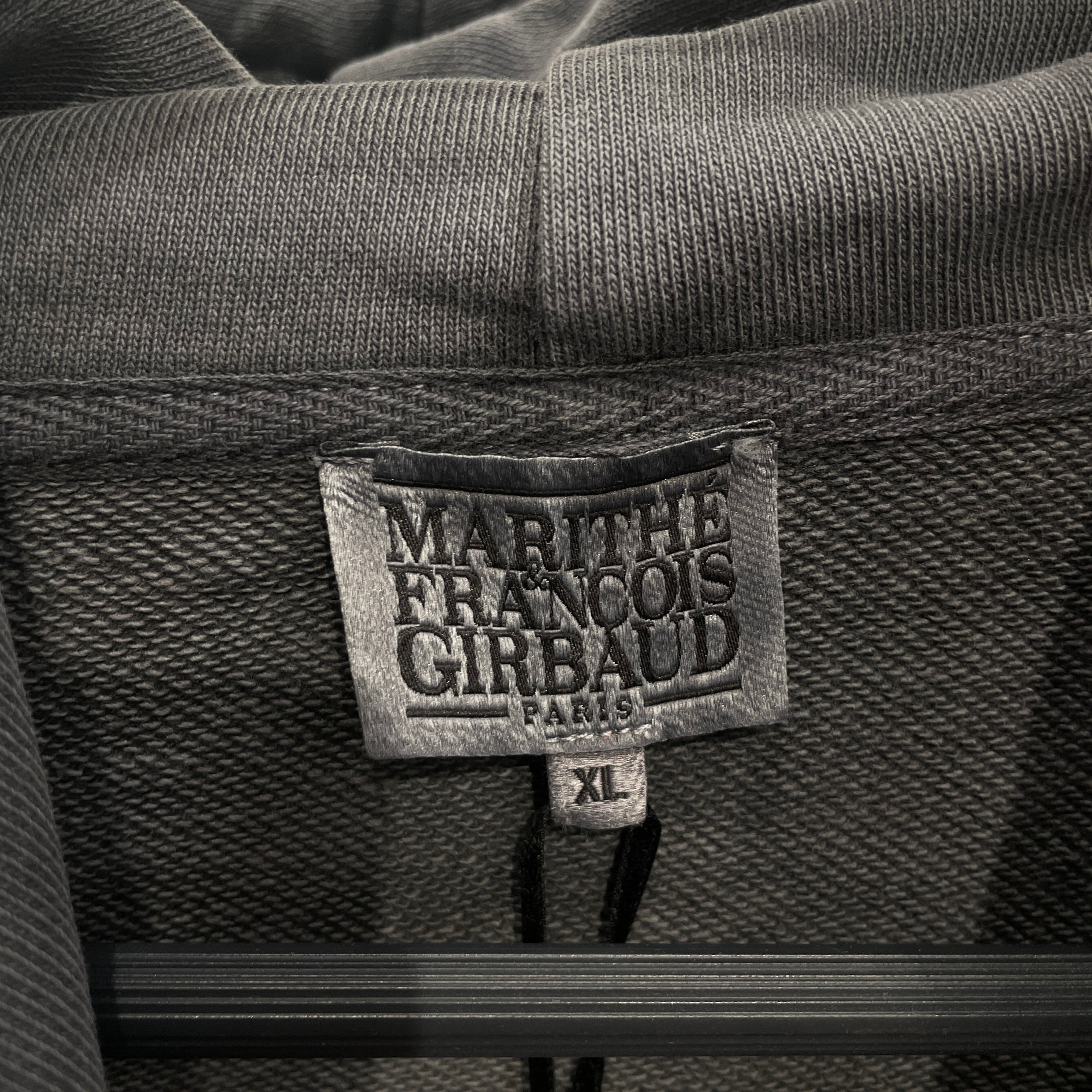 MARITHE FRANCOIS GIRBAUD/Hoodie/XL/Cotton/GRY/ROPE GRAPHIC view 3